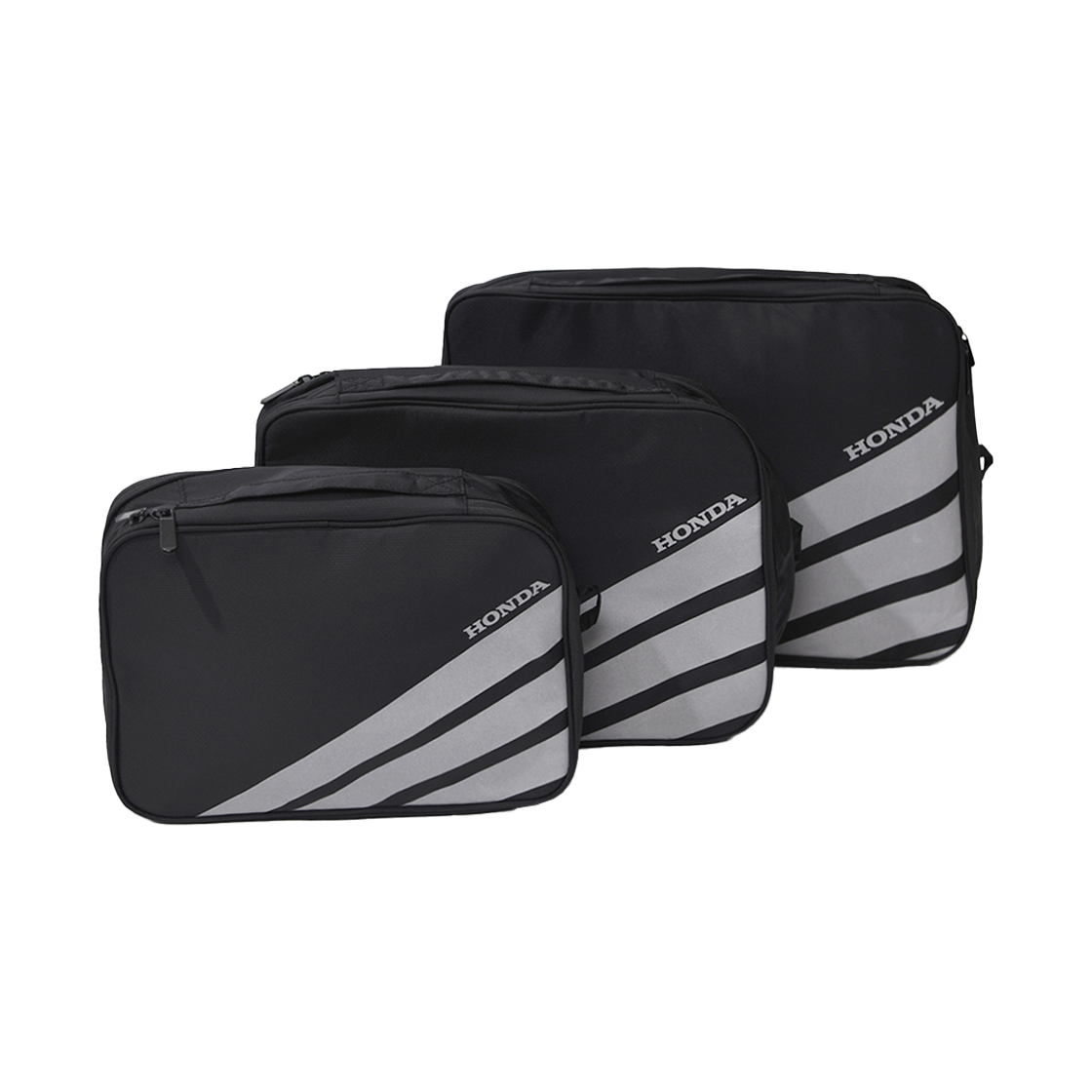 HFX9BG709ABK Honda Wing Logo Travel Pouch Set Black