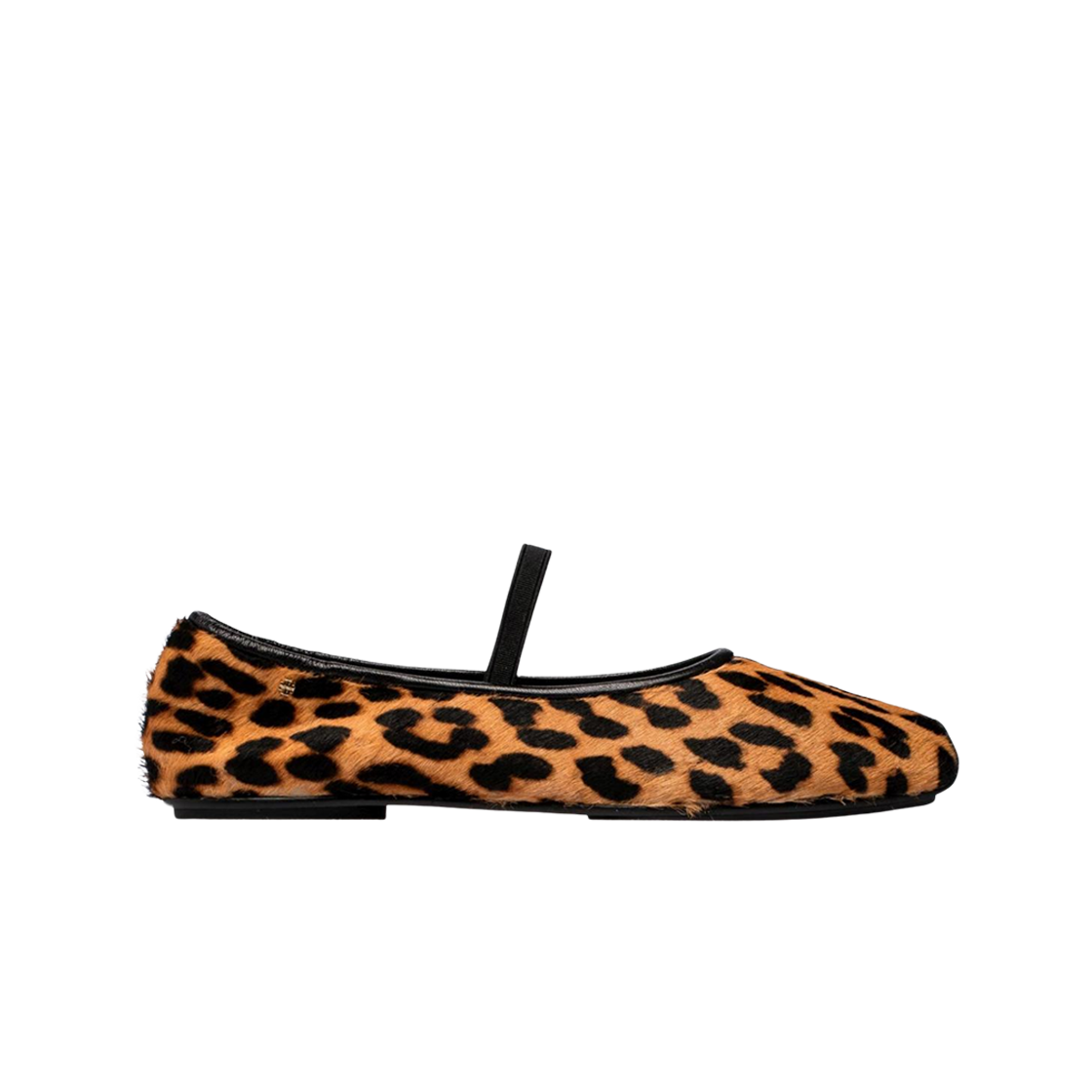 (W) 토리버치 애니멀 프린트 엘라스틱 스트랩 라운드 토 발레 플랫 브라운((W) Tory Burch Animal Print Elastic Strap Round Toe Ballet Flat Brown)