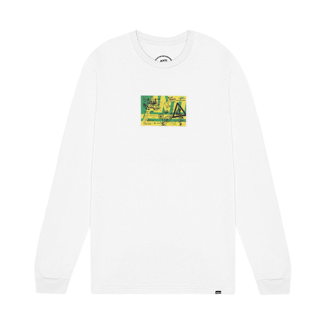 안티소셜 소셜클럽 로드 사인 긴팔 티셔츠 화이트(Anti Social Social Club Road Sign L/S Tee - White)