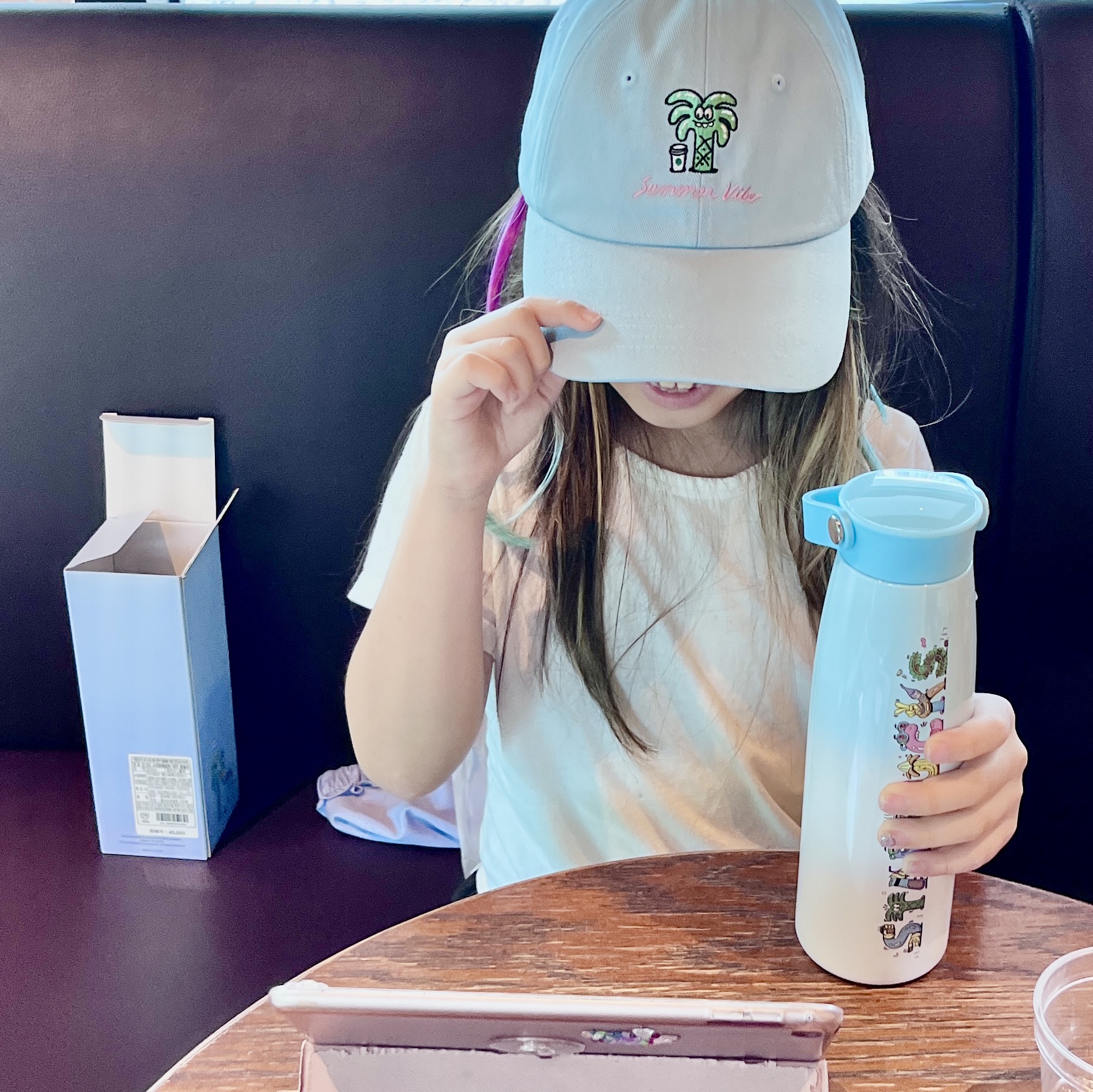 Starbucks Steven Harrington Ball Cap Blue, Starbucks SS Steven Harrington Chacha Tumbler 503ml 착용 스타일 - 2