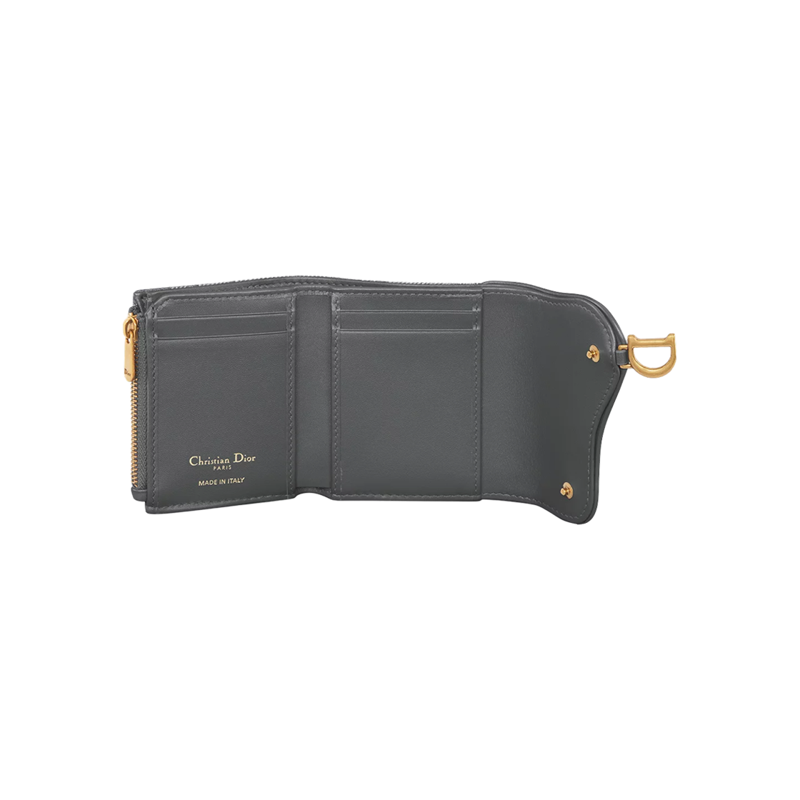 디올 오블리크 자카드 새들 로터스 월렛 그레이 데님(Dior Oblique Jacquard Saddle Lotus Wallet Grey Denim) - 2