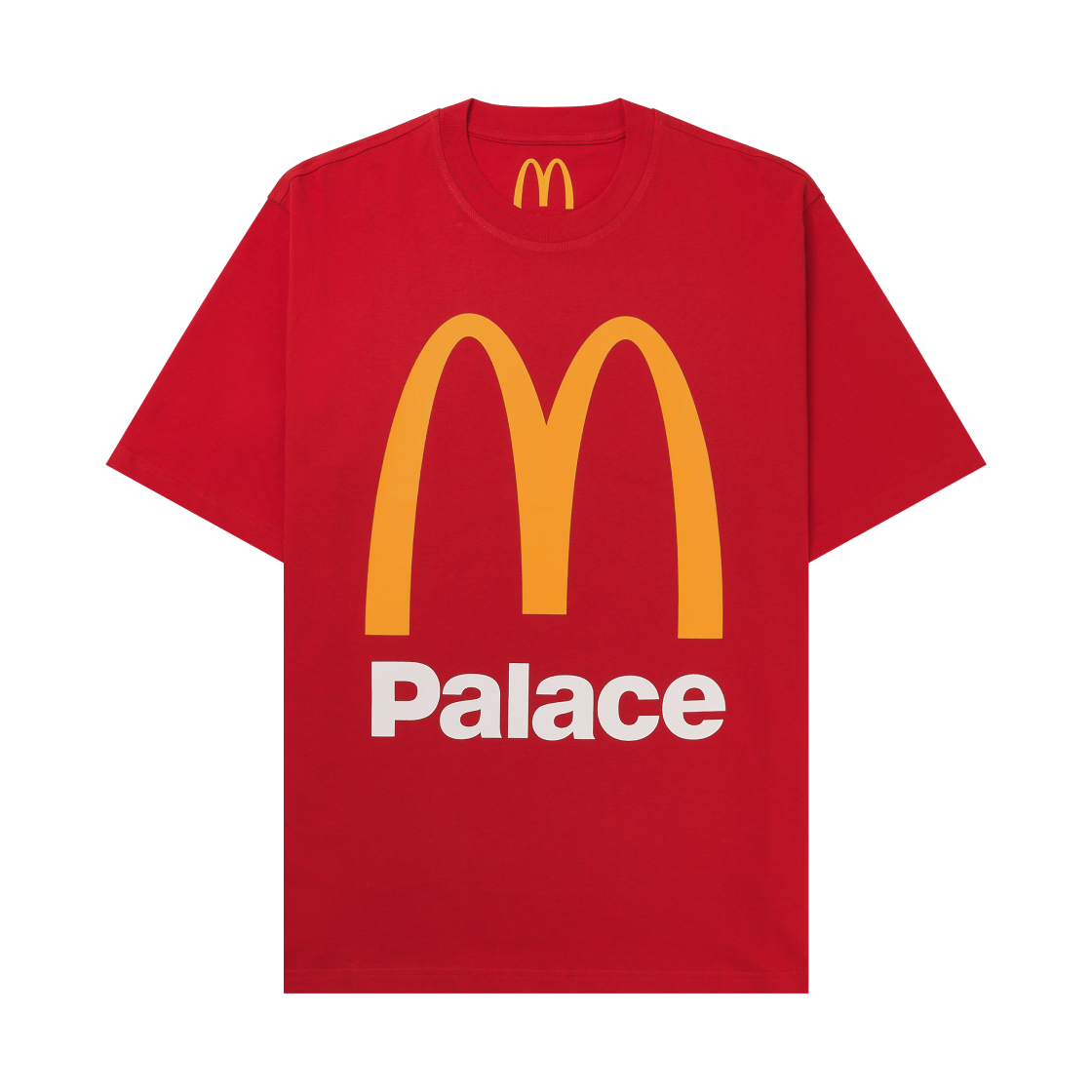 팔라스 x 맥도날드 로고 티셔츠 레드 - 23FW(Palace x McDonald's Logo T-Shirt Red - 23FW)