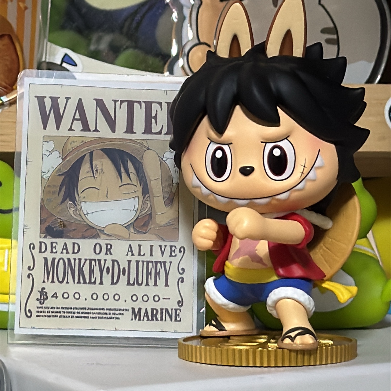 Pop Mart Labubu The Monsters x One Piece Series Figures Sealed Case (1 Blind Box) 착용 스타일