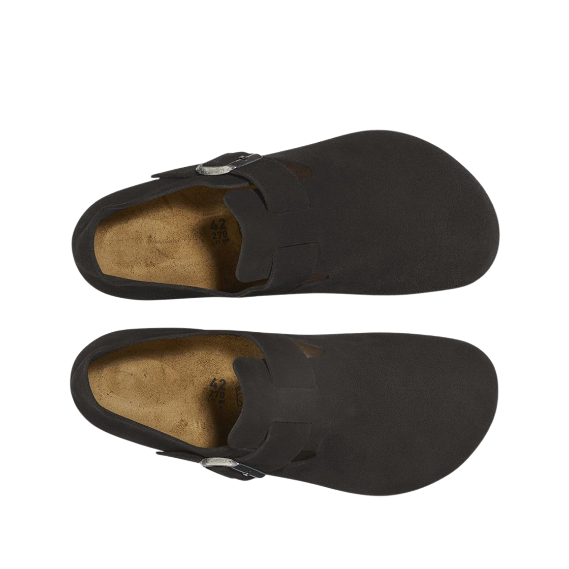 버켄스탁 런던 스웨이드 레더 블랙 - 레귤러(Birkenstock London Suede Leather Black - Regular) - 2