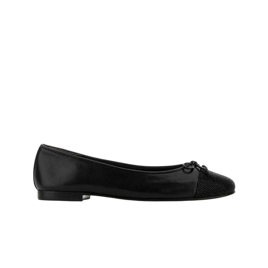 (W) 토리버치 레더 발레 플랫 블랙((W) Tory Burch Leather Ballet Flat Black)
