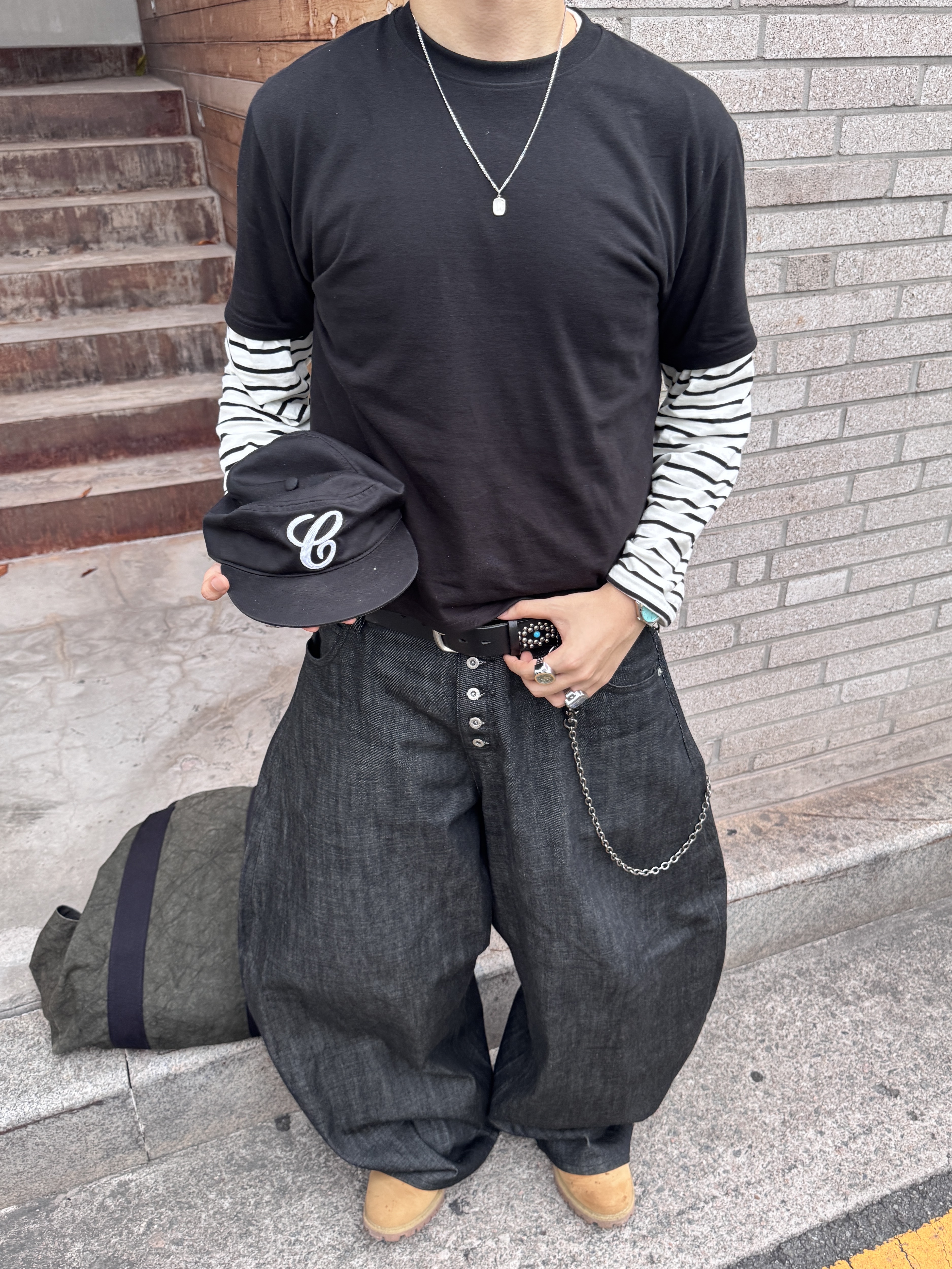 Stussy Canvas Flight Bag Washed Black, Timberland Premium 6 inch Waterproof Boot Wheat Nubuck - Wide 착용 스타일 - 5
