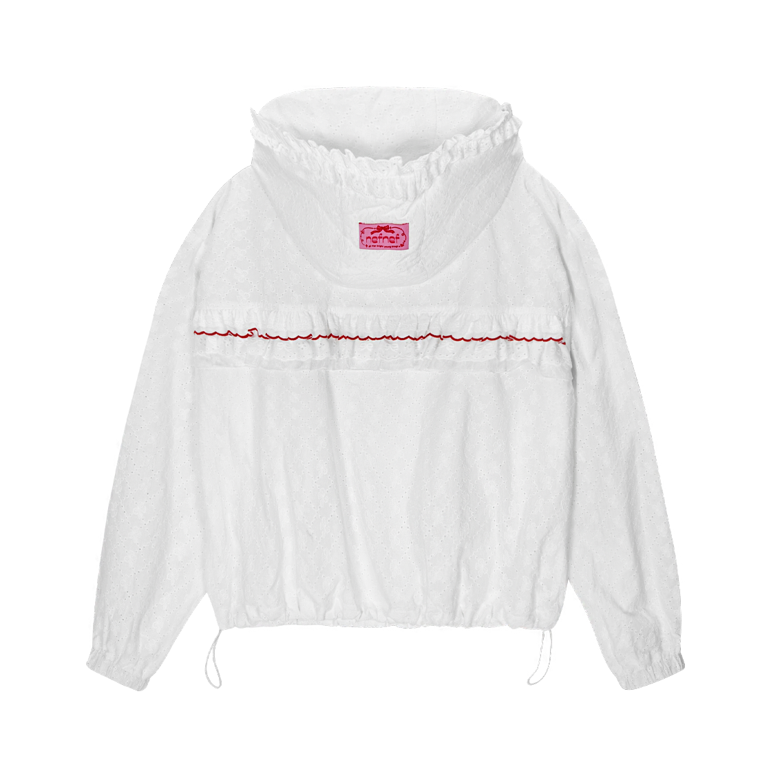 네프네프 레이스 프릴 점퍼 화이트(NEFNEF Lace Frill Jumper White) - 2