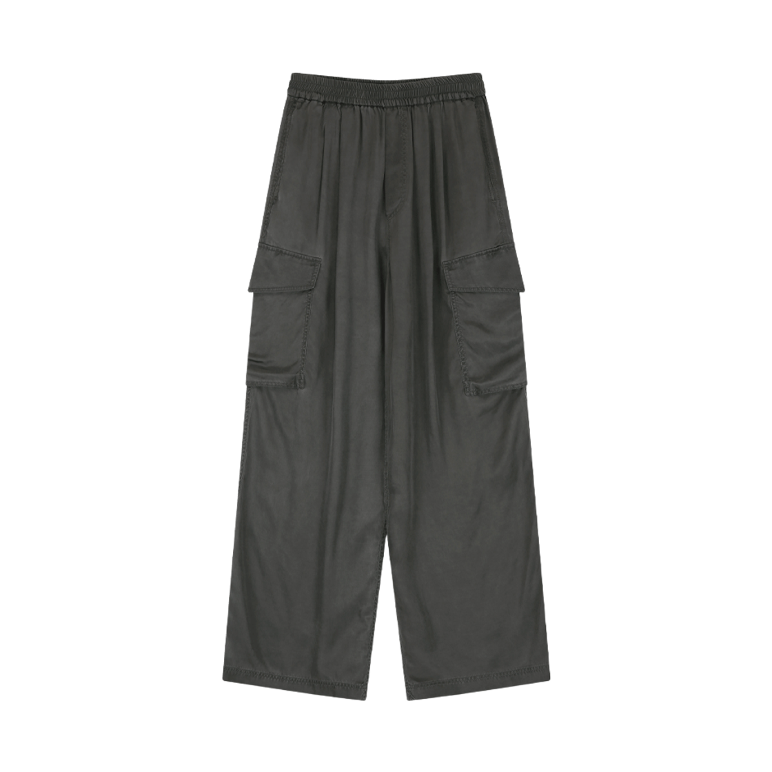 254-2604-32 VIS A VIS Pigment  Washed Cargo Pants Dark Gray