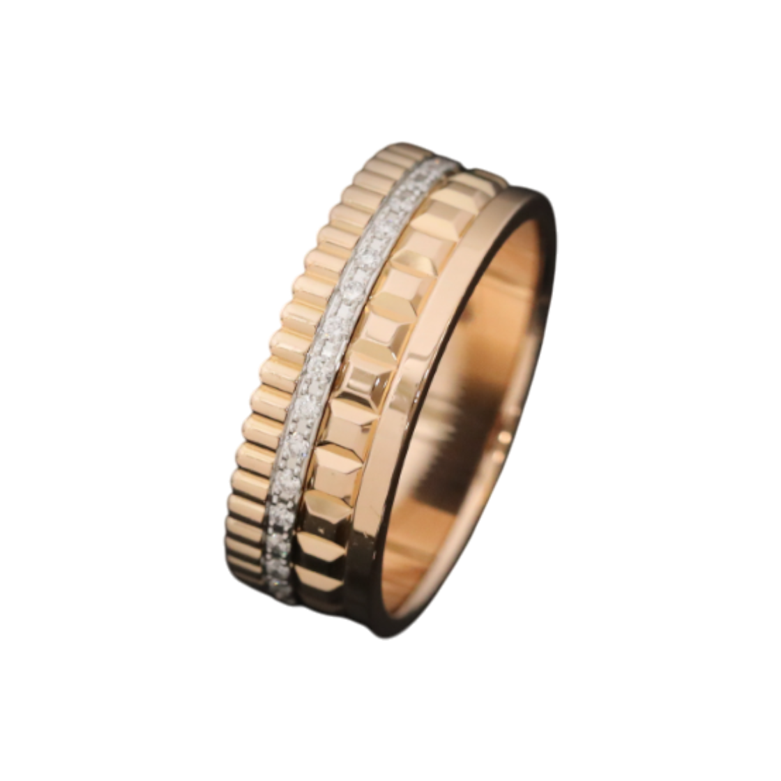 부쉐론 JRG02485 콰트로 레디언트 에디션 링 18K 로즈골드 57 사이즈(Boucheron Quatre Radiant Edition Ring 18K Rose Gold Size 57)