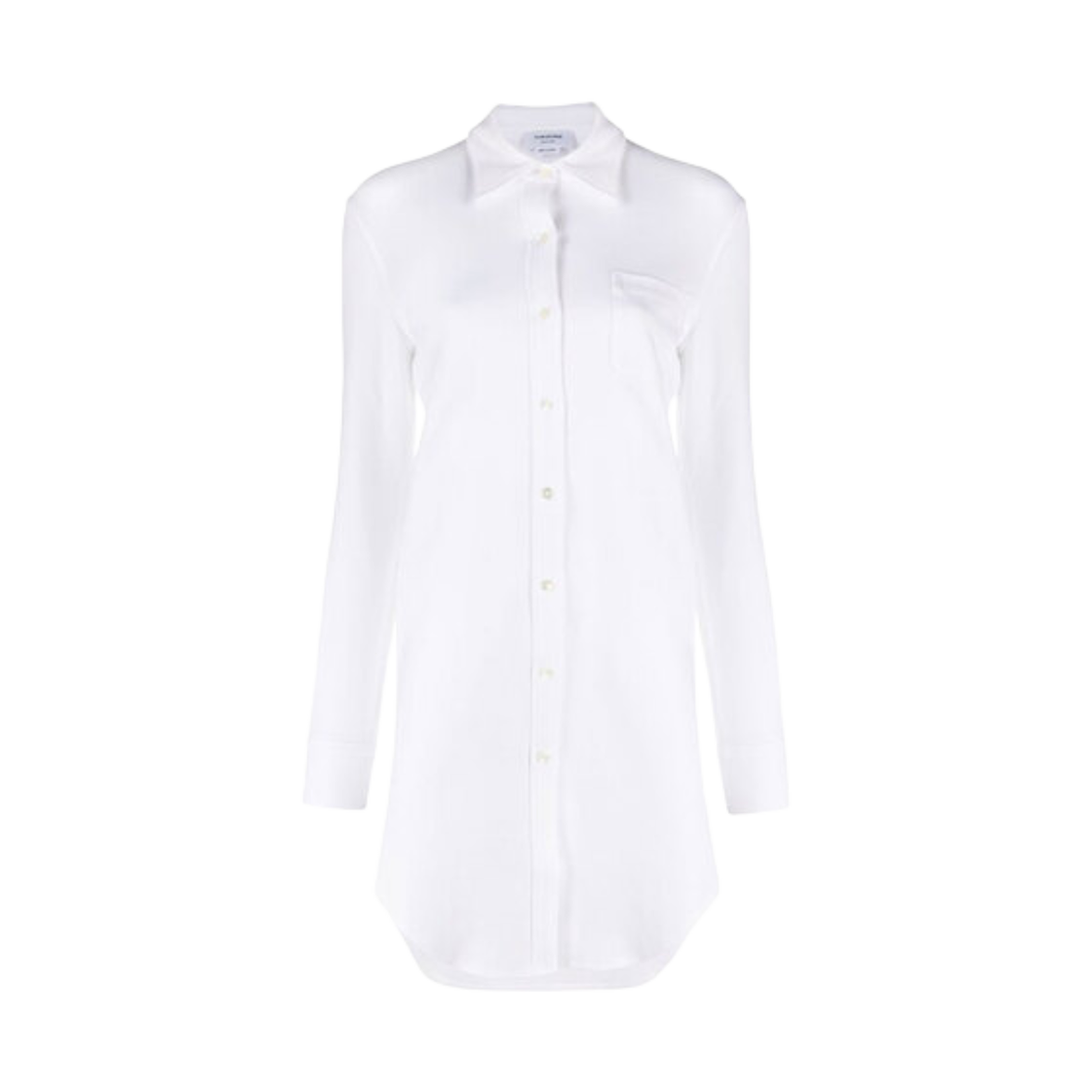FJD069A-06768-100 (W) Thom Browne Pocket Long Sleeve Shirt White