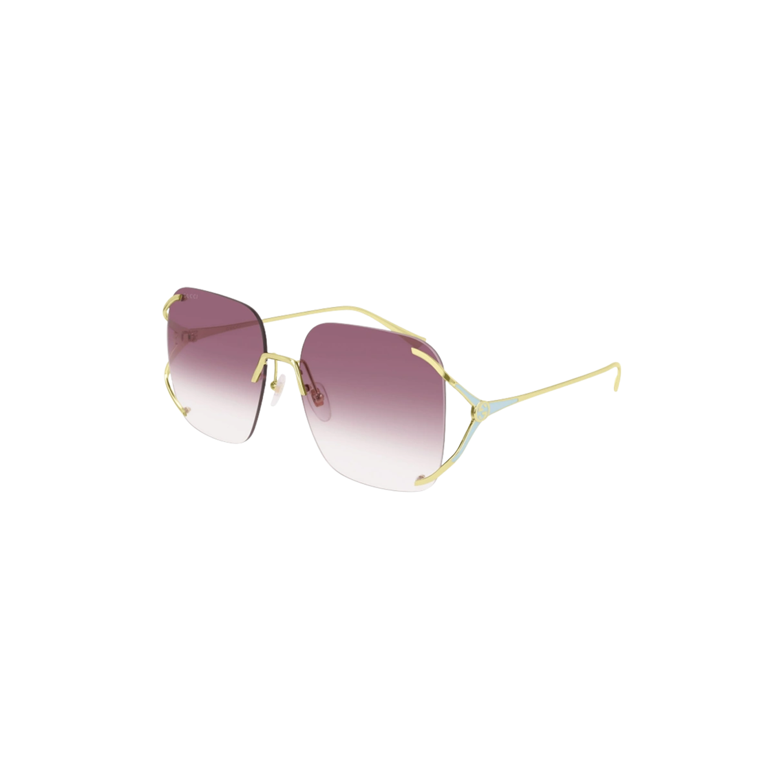 구찌 라운드 오발 프레임 선글라스 골드(Gucci Round Oval Frame Sunglasses Gold) - 1