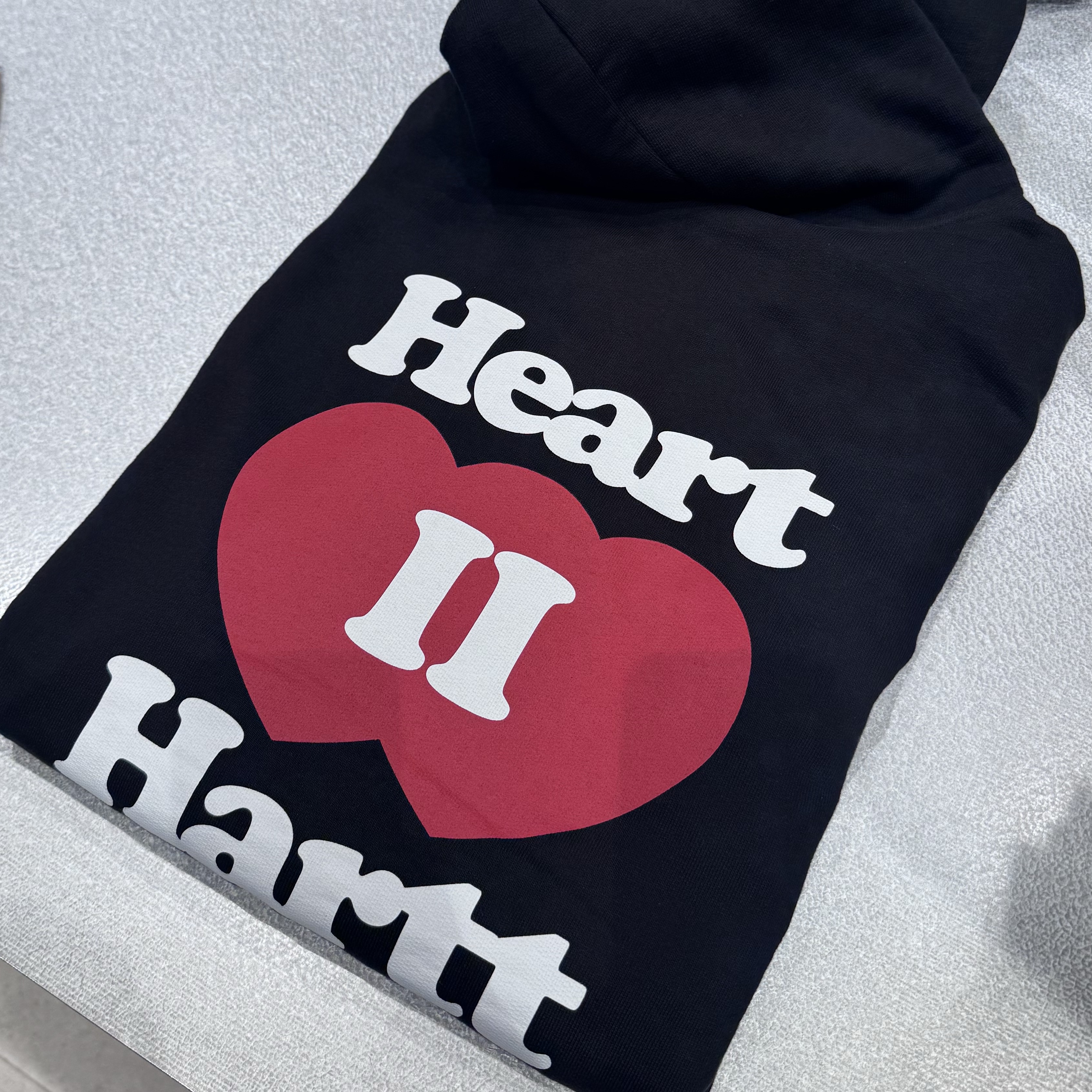 Carhartt WIP Hooded Heart II Hartt Sweat Jacket Black 착용 스타일 - 3