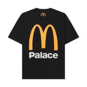 Palace x McDonald's Logo T-Shirt Black - 23FW