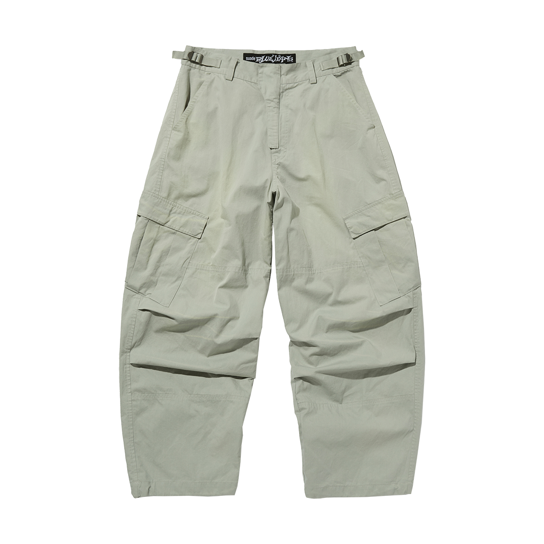 스웨이드 워시드 카고 팬츠 그레이(Suade Washed Cargo Pants Gray)