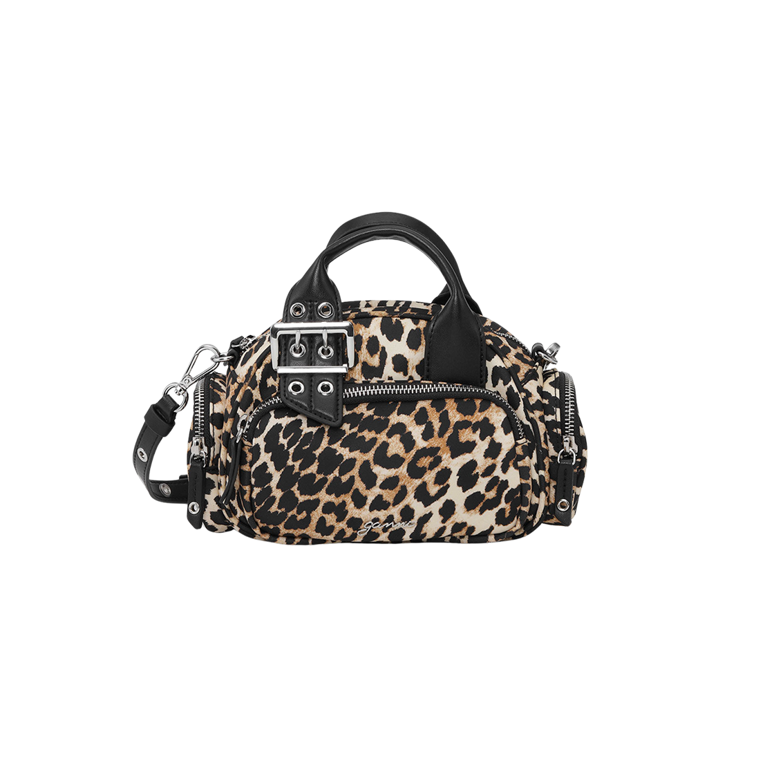 A6740-943 Ganni Mini Polochon Bag Leopard