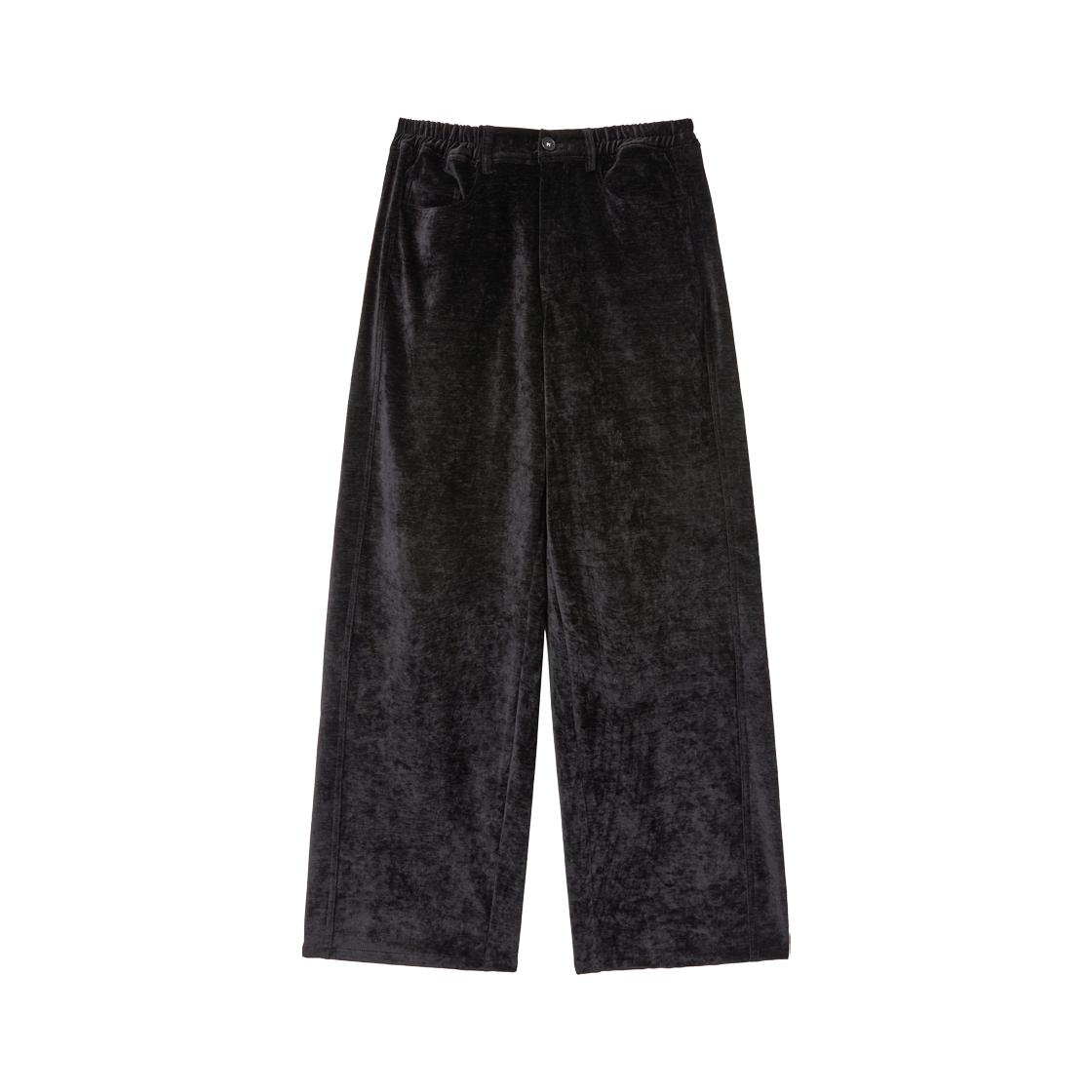 알렌느 릴렉스 벨루아 멀티패널 팬츠 블랙(Haleine Relaxed Velour Multi-Panel Pants Black (WB306))