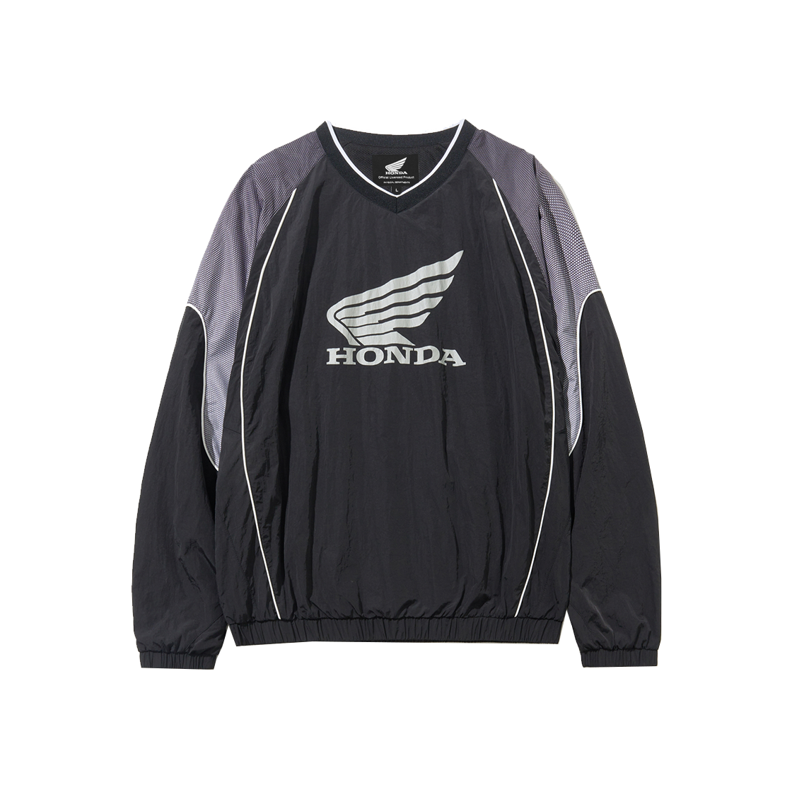 혼다 스피드 트랙 솔리드 나일론 롱 슬리브 블랙(Honda Speed Track Solid nylon Long Sleeve Black)
