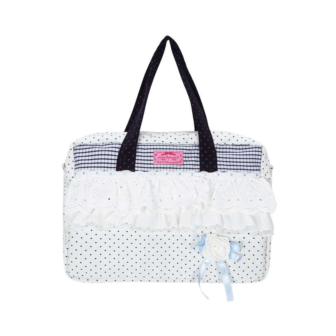 네프네프 도트 레이스 숄더백(NEFNEF Dot Lace Shoulder Bag)