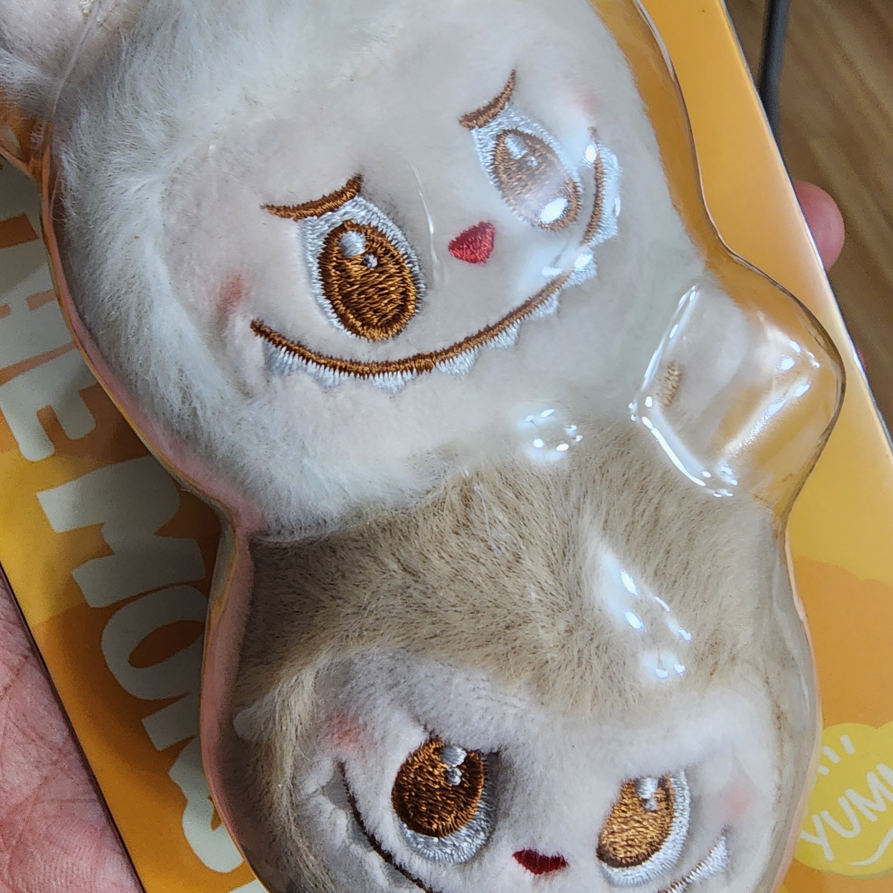 Pop Mart Labubu Fish Cake Skewer Doll Keyring - Seongsu Labubu Wacky Mart Pop-Up Store Exclusive 착용 스타일