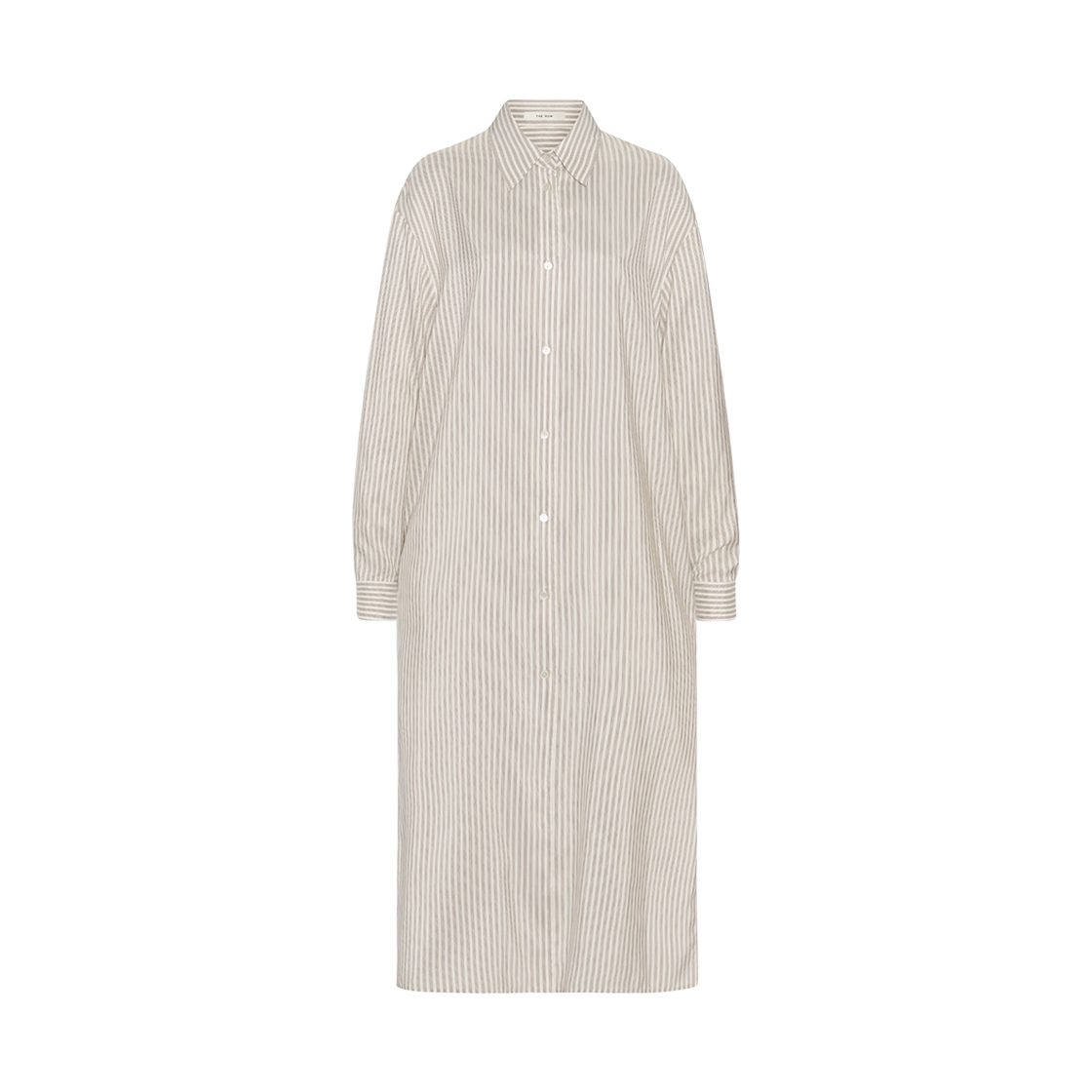 (W) 더 로우 치히로 실크 드레스 화이트 W 그레이((W) The Row Chihiro Silk Dress White W Grey)
