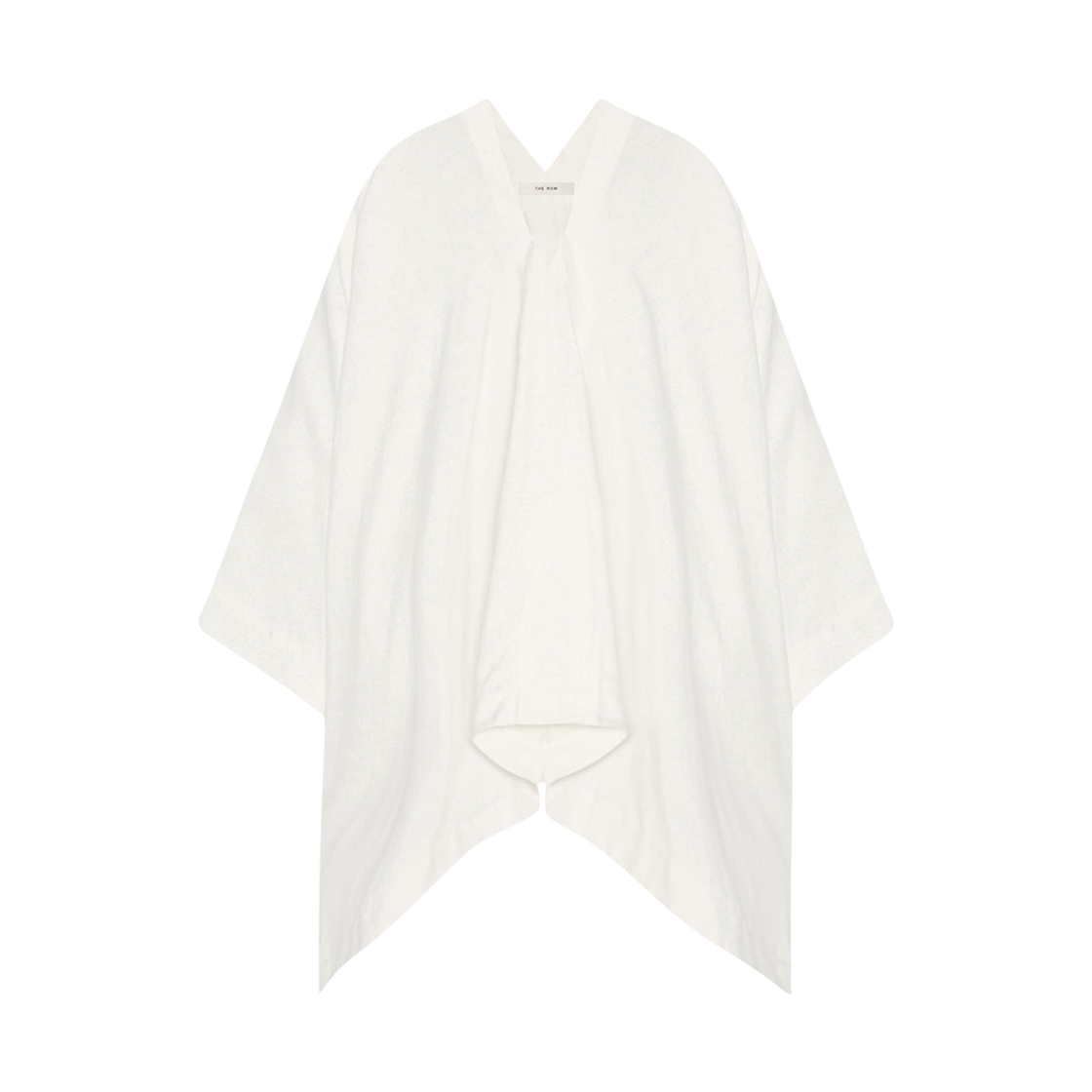 (W) 더 로우 시더 코튼 실크 탑 화이트((W) The Row Cedar Cotton Silk Top White)
