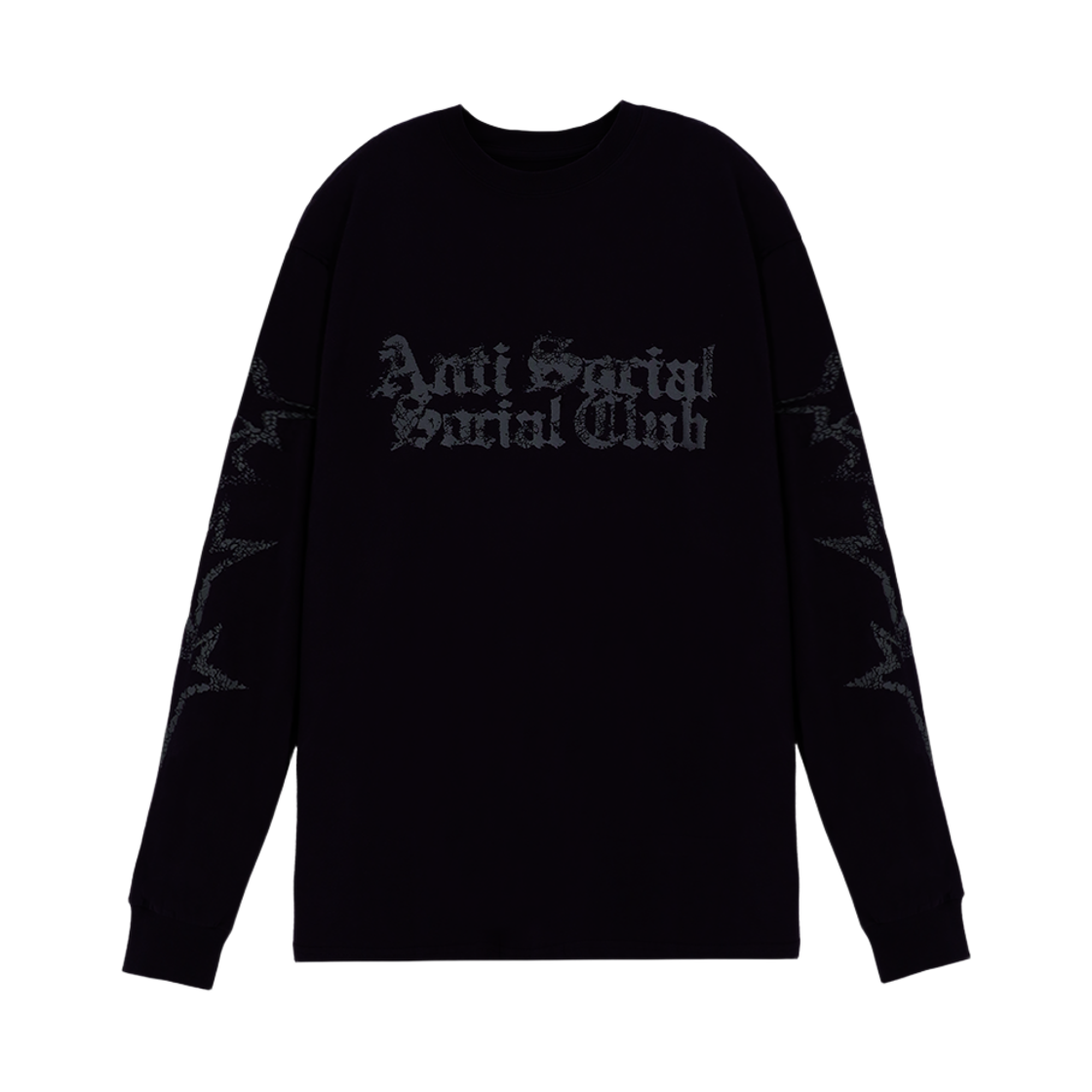 안티소셜소셜클럽 브로큰 스타 긴팔 티셔츠 블랙(Anti Social Social Club A Broken Star L/S Tee - Black)
