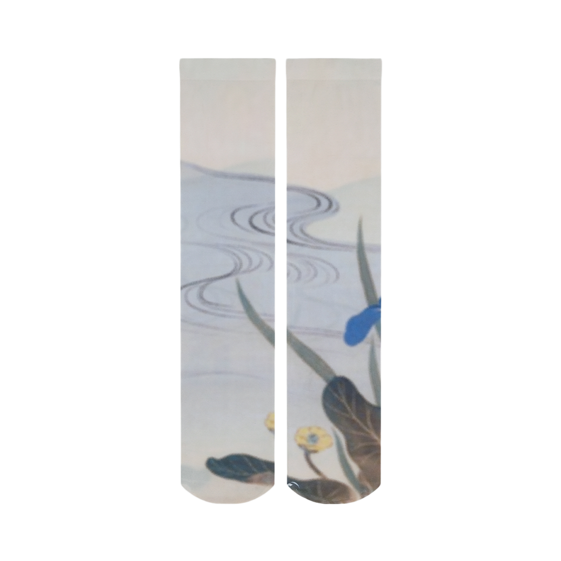 52610 Kashiko Lotus Knee Socks