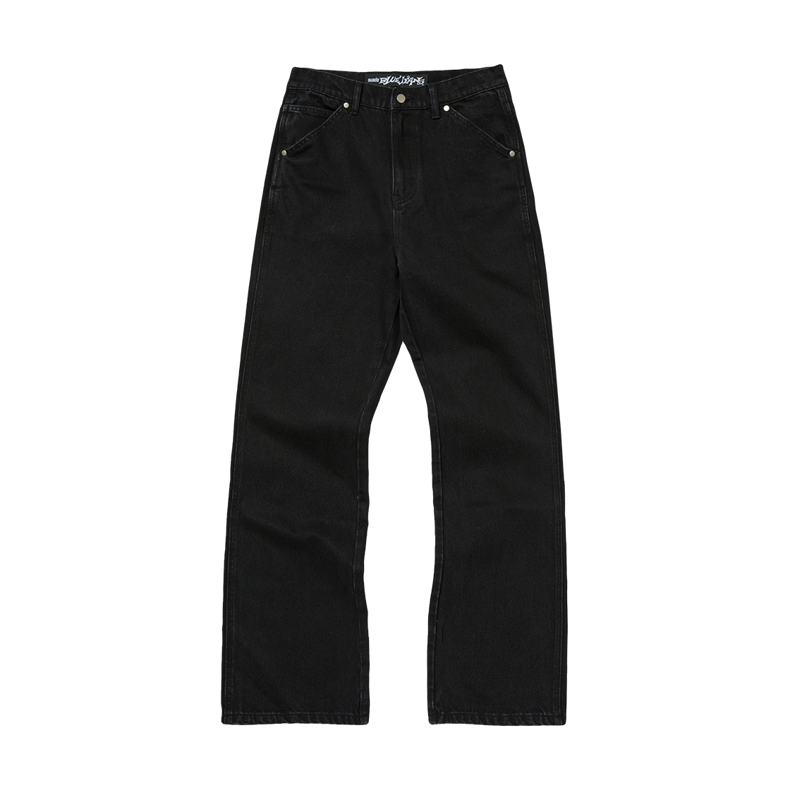 SDEFBO418BK Suade Slim Flare Denim Black