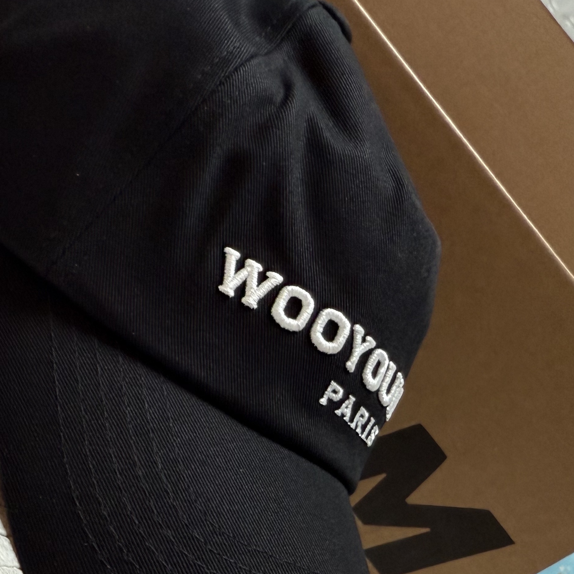 Wooyoungmi Embroidered Ball Cap Black 착용 스타일 - 2