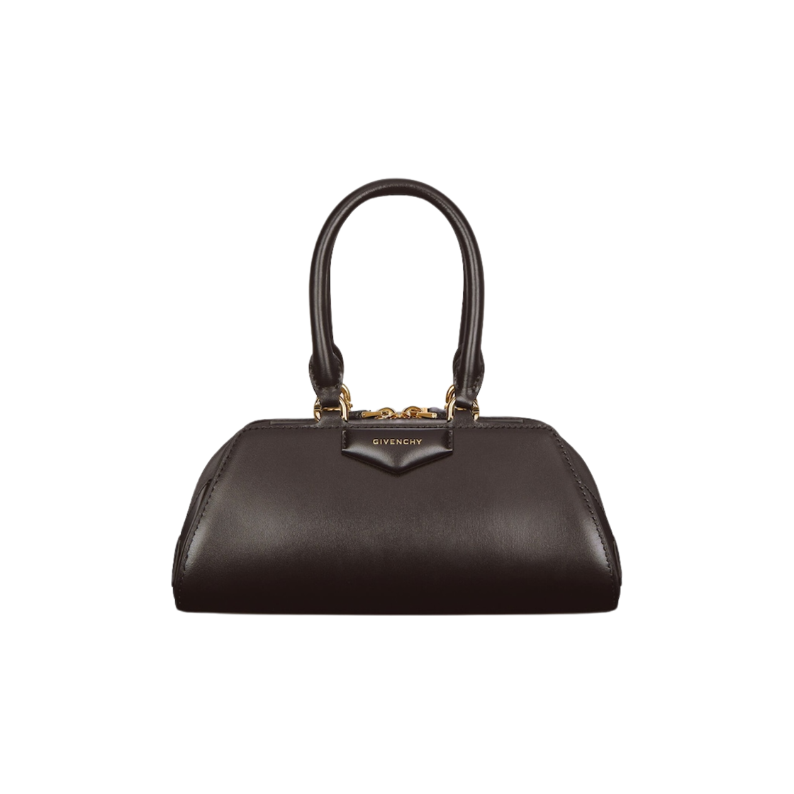 지방시 박스 레더 미니 안티고나 이스트 웨스트 백 초콜릿(Givenchy Mini Antigona East-West Bag in Box Leather Chocolate) - 1
