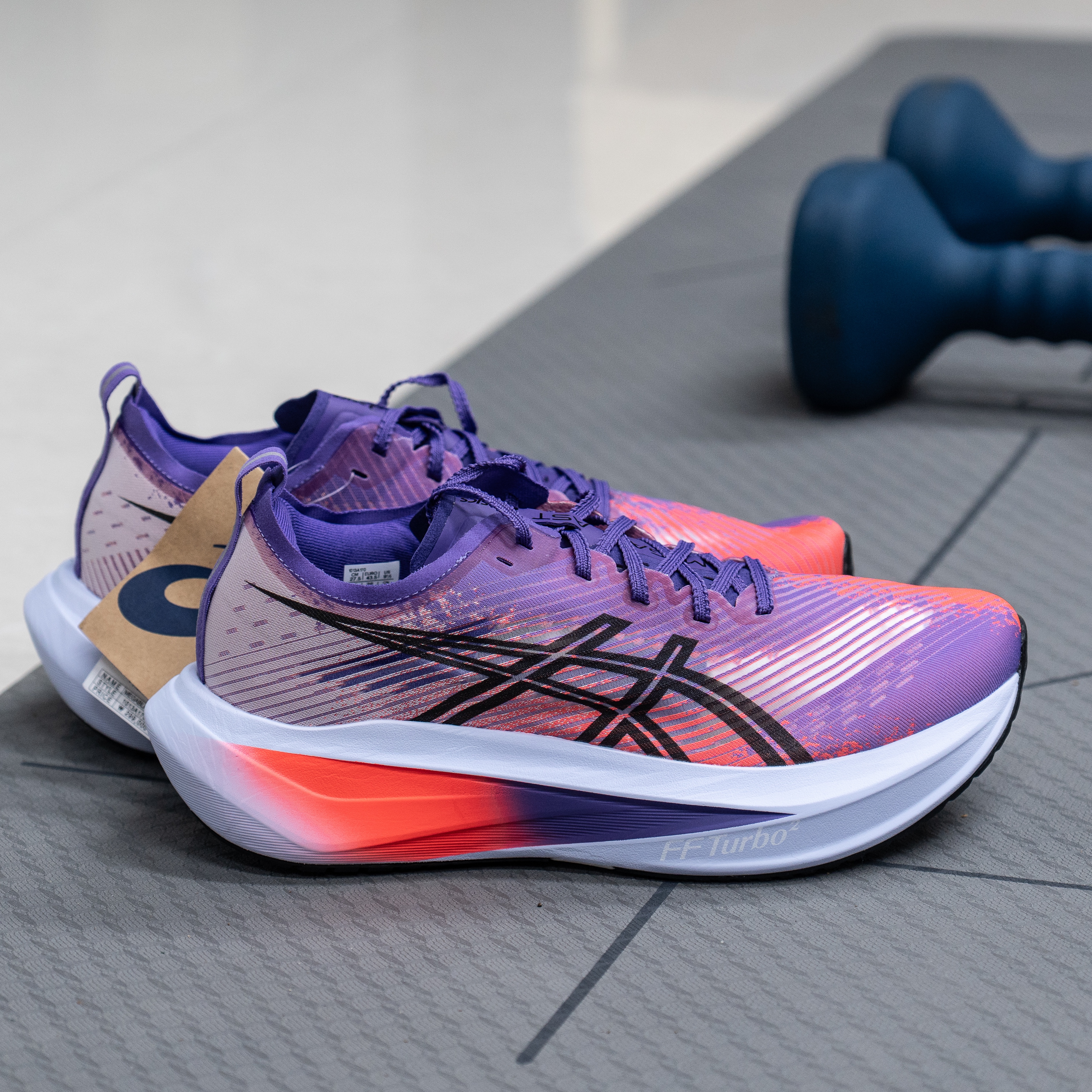 Asics Megablast Edo Purple Black 착용 스타일