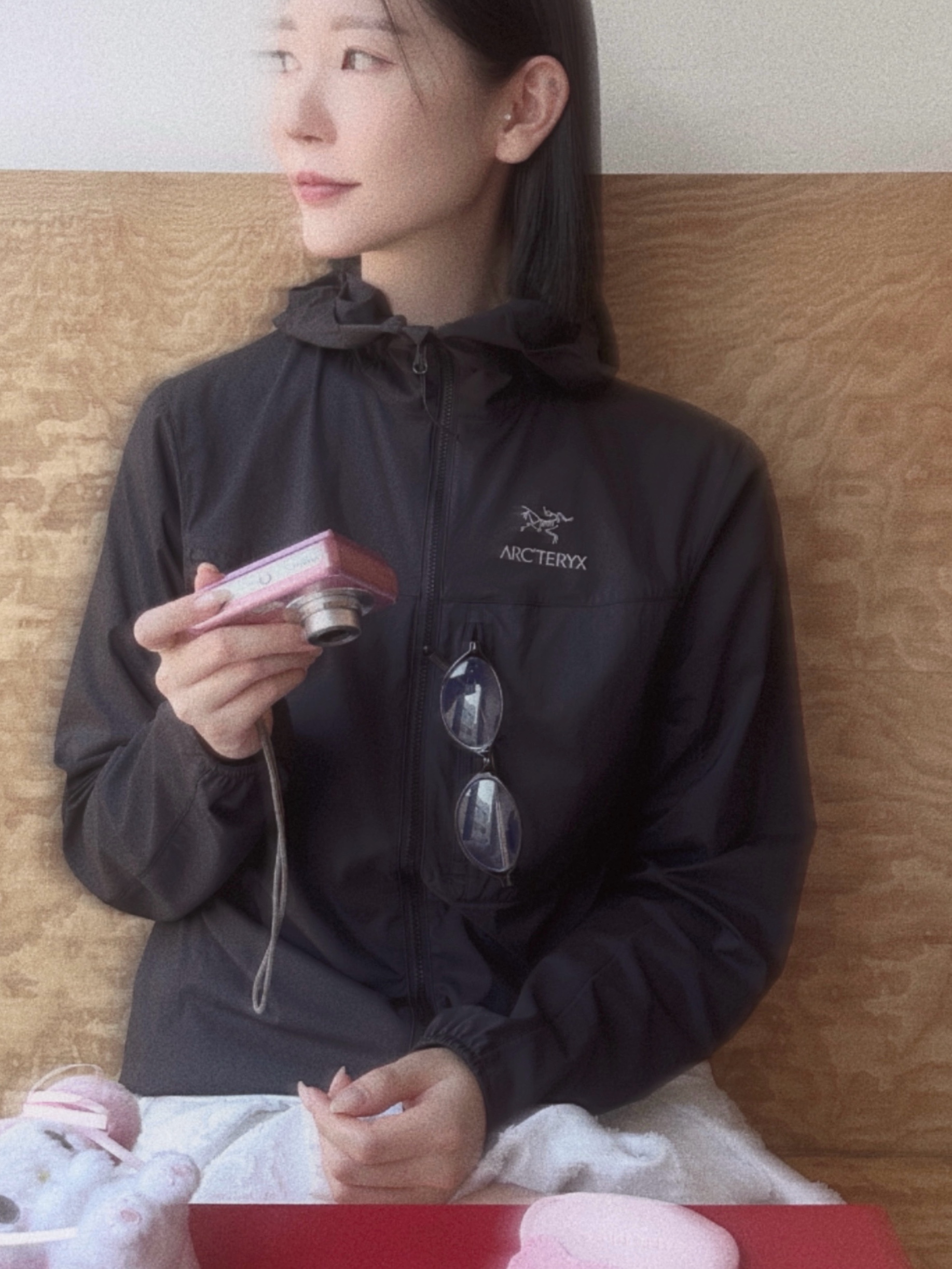 Arc'teryx Squamish Hoody Black 착용 스타일 - 1