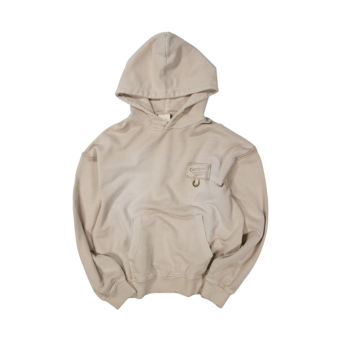 커버낫 X 언더마이카 디스트로이드 패치 후디 베이지