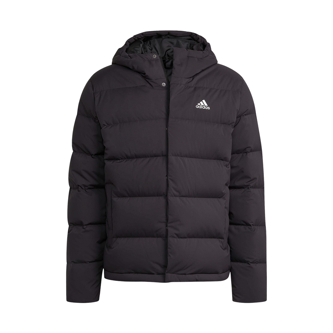 아디다스 스포츠웨어 헬리오닉 후드 다운 자켓 블랙 - KR 사이즈(Adidas Sportswear Helionic Hooded Down Jacket Black - KR Sizing) - 1