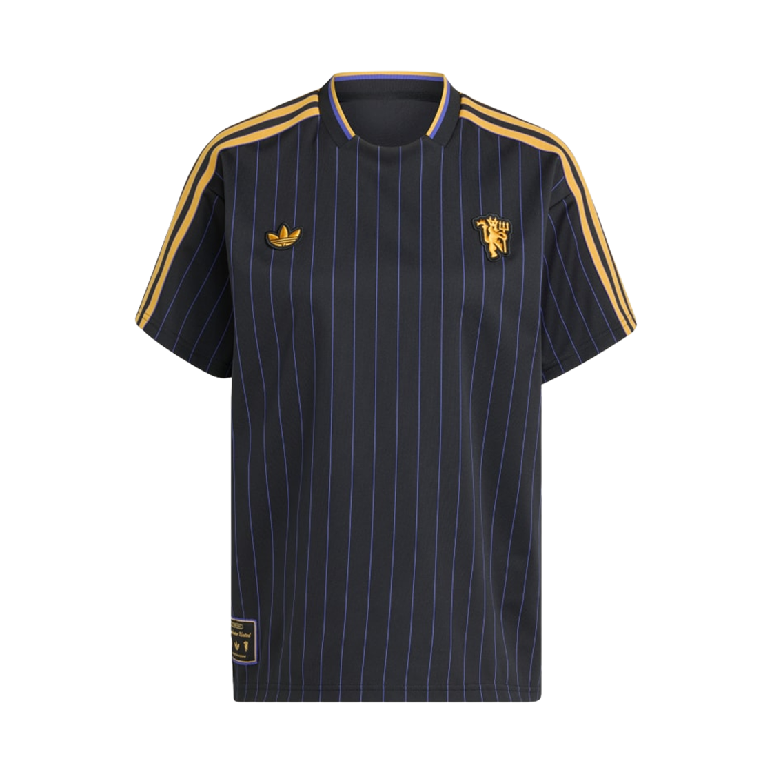 아디다스 맨체스터 유나이티드 테라스 아이콘 저지 블랙 - KR 사이즈 (논 마킹 버전)(Adidas Manchester United Terrace Icons Jersey Black - KR Sizing (Non Marking Ver.))