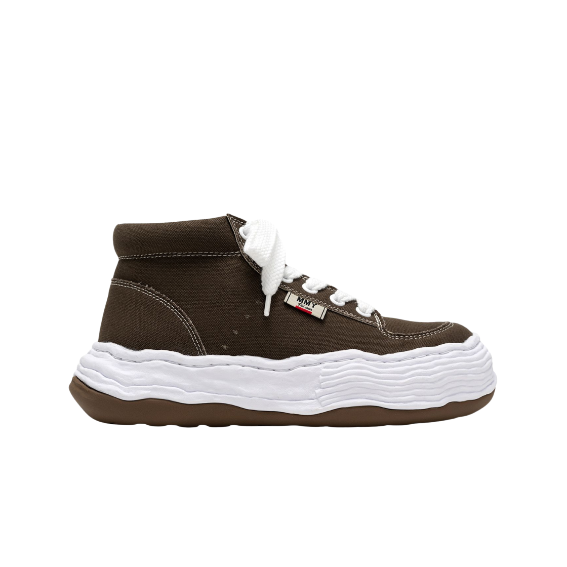메종 미하라 야스히로 올리버 OG 솔 캔버스 하이탑 스니커즈 카키(Maison Mihara Yasuhiro Oliver OG Sole Canvas High-top Sneakers Khaki) - 1