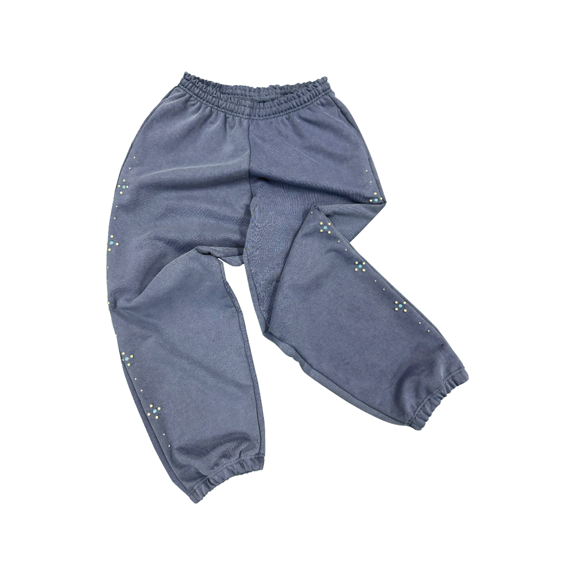 캐주얼 매뉴얼 스터드 조거 바지 빈티지 브라운(Kasual Manual Studded Jogger Pants Vintage Blue)