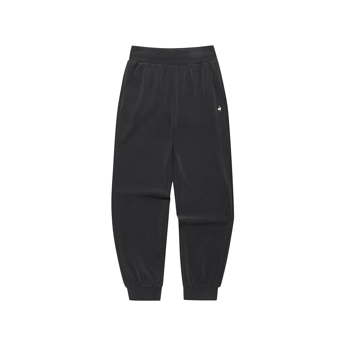 QQ322OFP84_BLK0 le coq sportif Women's Regular Jogger Sand Washed Double Tension Pants Black