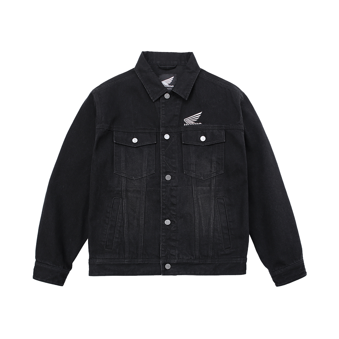 HFF1DJ301ABK Honda Vintage Old Denim Jacket Black