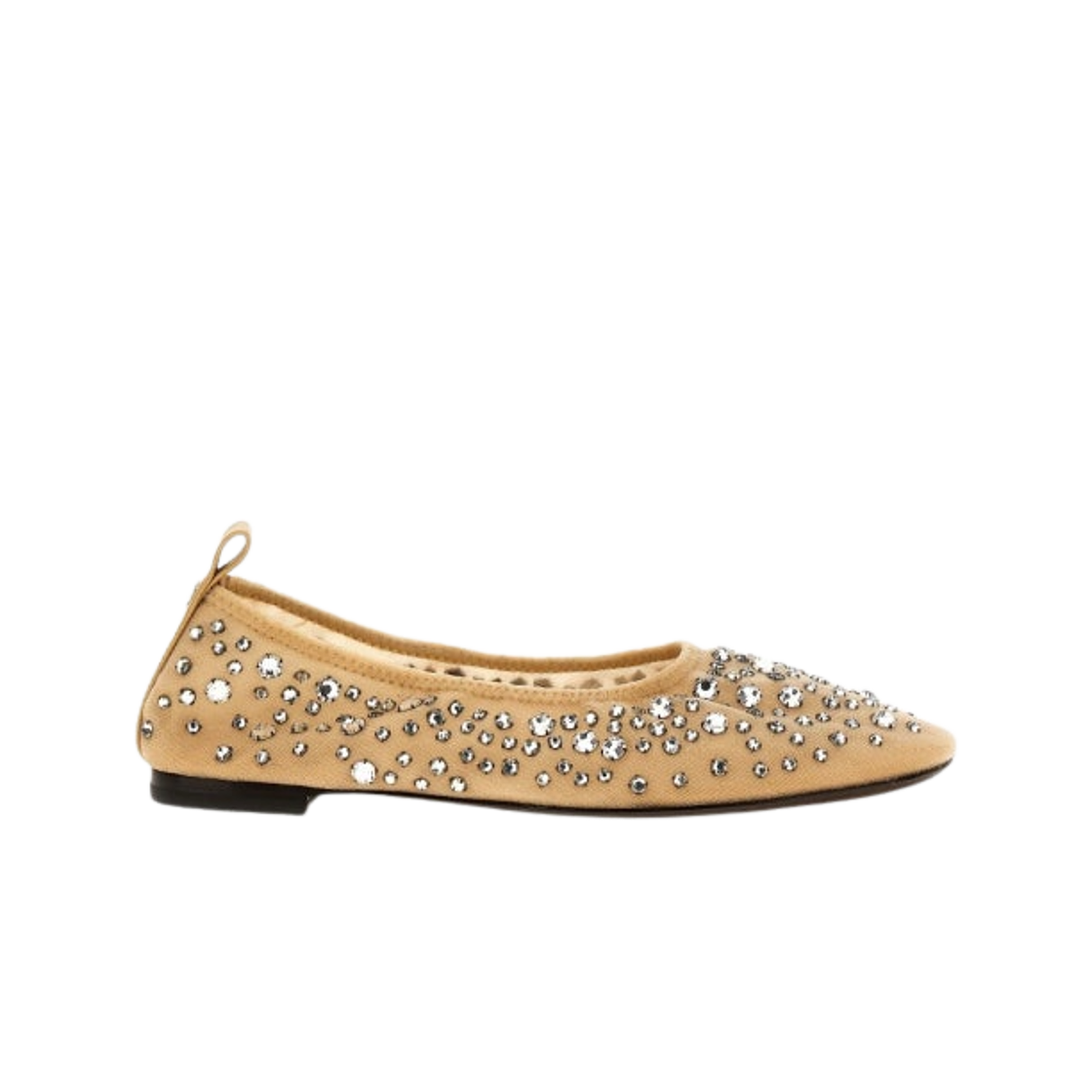 (W) 토리버치 크리스탈 발레 플랫 베이지((W) Tory Burch Crystal Ballet Flat Beige) - 1