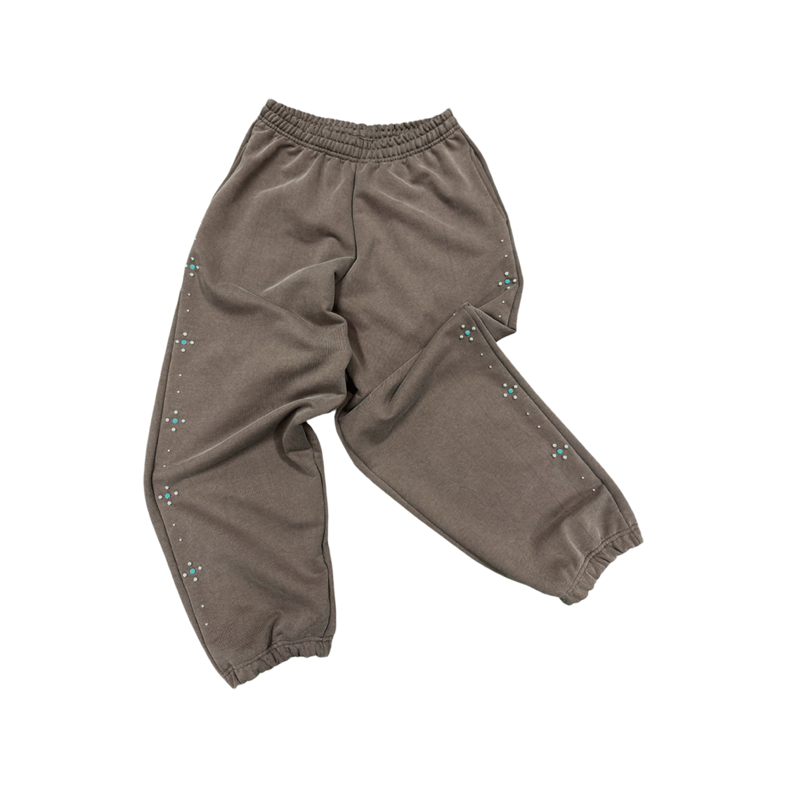 캐주얼 매뉴얼 스터드 조거 바지 빈티지 브라운(Kasual Manual Studded Jogger Pants Vintage Brown)