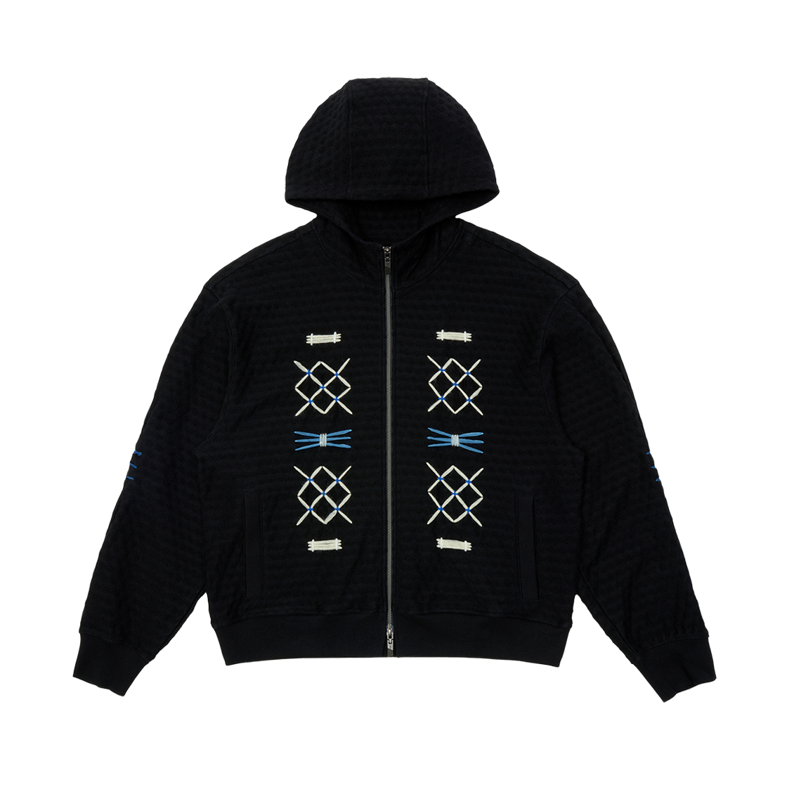 아더에러 후드 집업 프로덕트. 25 느와르(Ader Error Hoodie Zip-Up Product. 25 Noir)