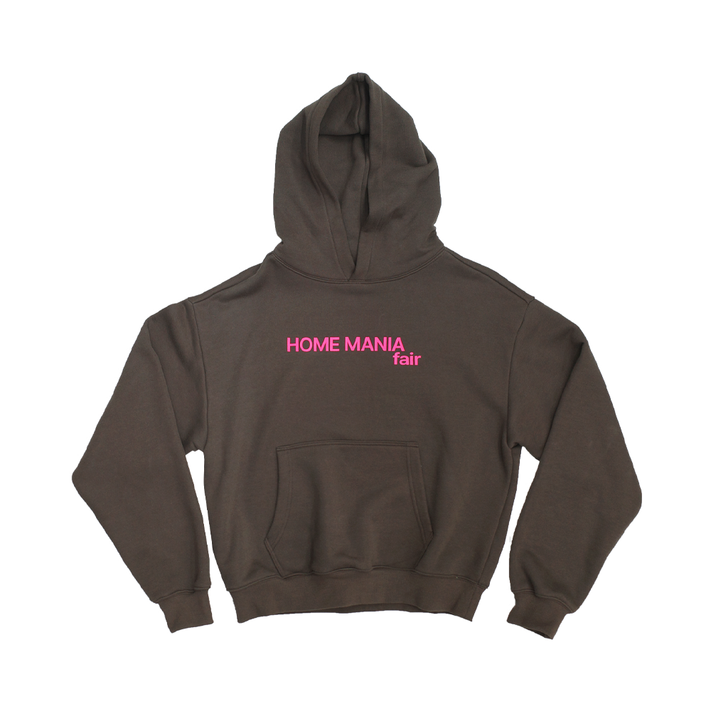 이스트쿤스트 홈매니아페어 로고 후디 브라운(ISTKUNST Hmf Logo Hoodie Brown)