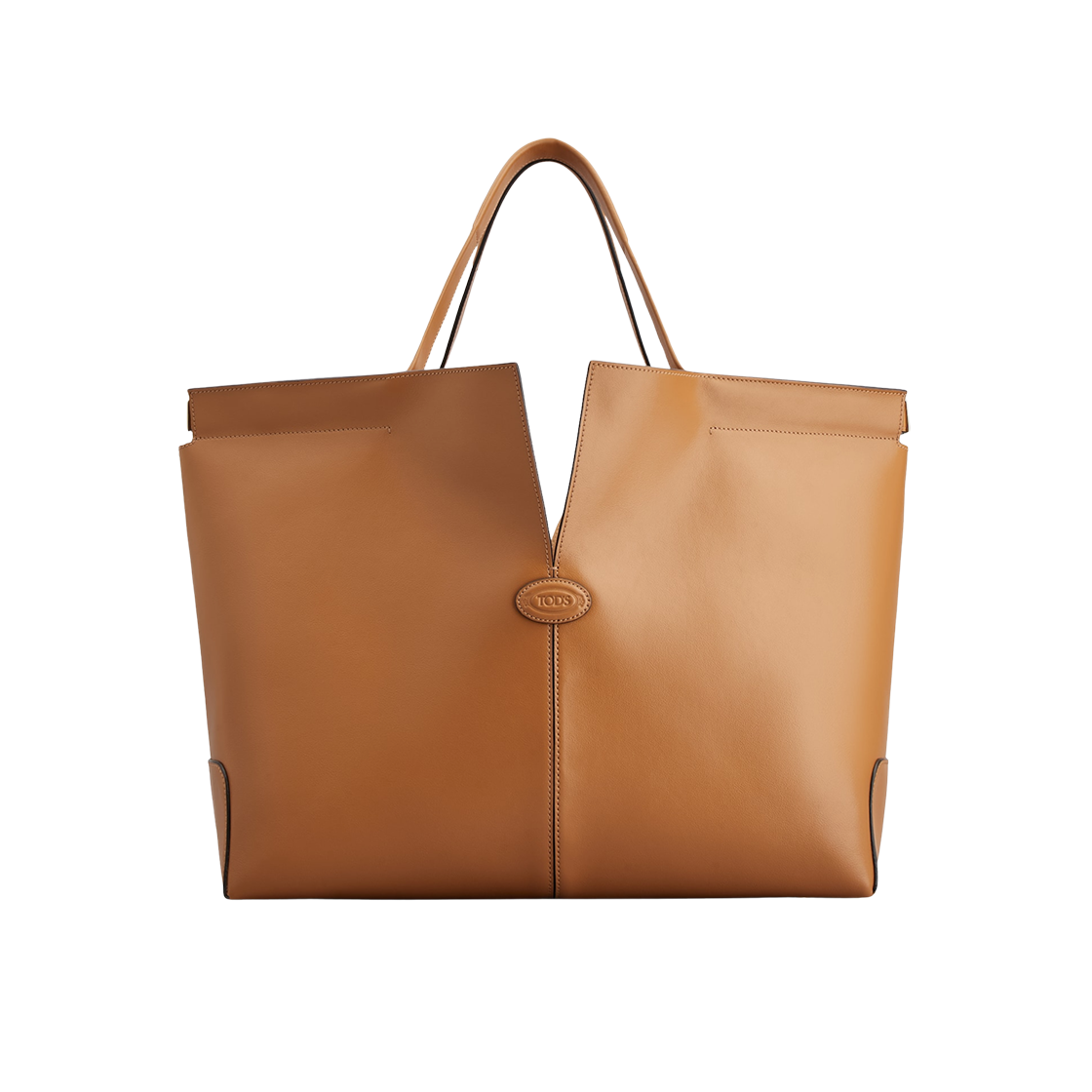 토즈 레더 디아이 백 폴리오 미디움 브라운(Tod's Di Bag Folio in Leather Medium Brown)