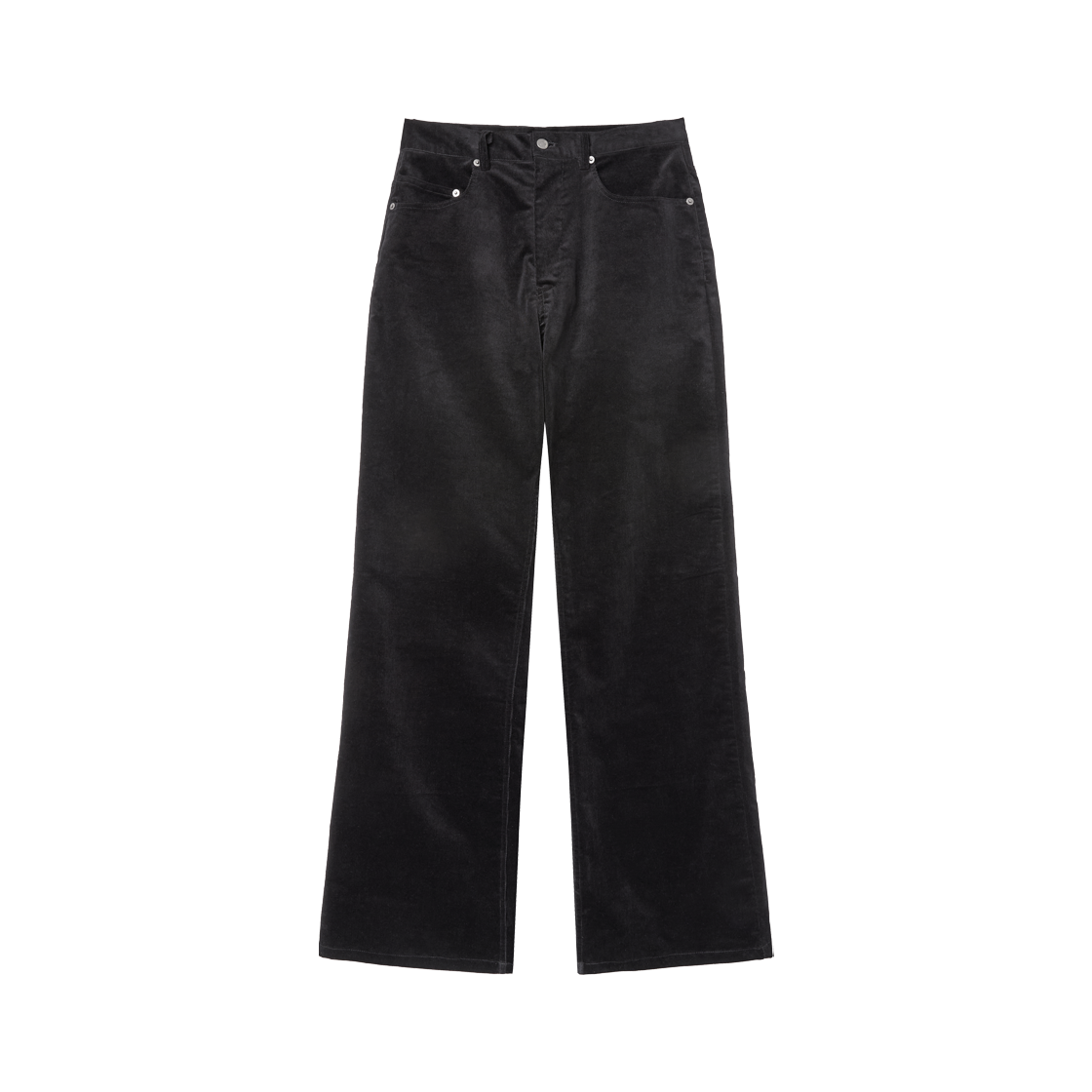 알렌느 코듀로이 세미 와이드 부츠컷 팬츠 블랙(Haleine Corduroy Semi-Wide Bootcut Pants Black (WB312))