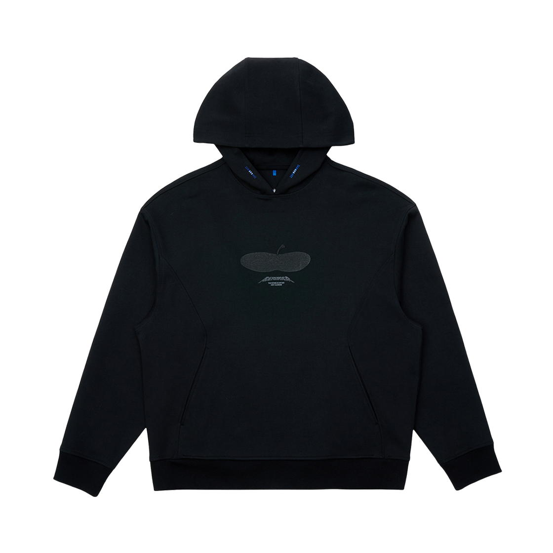 BO01FWHD0102BK Ader Error Press Apple Hoodie Product. 29 Noir