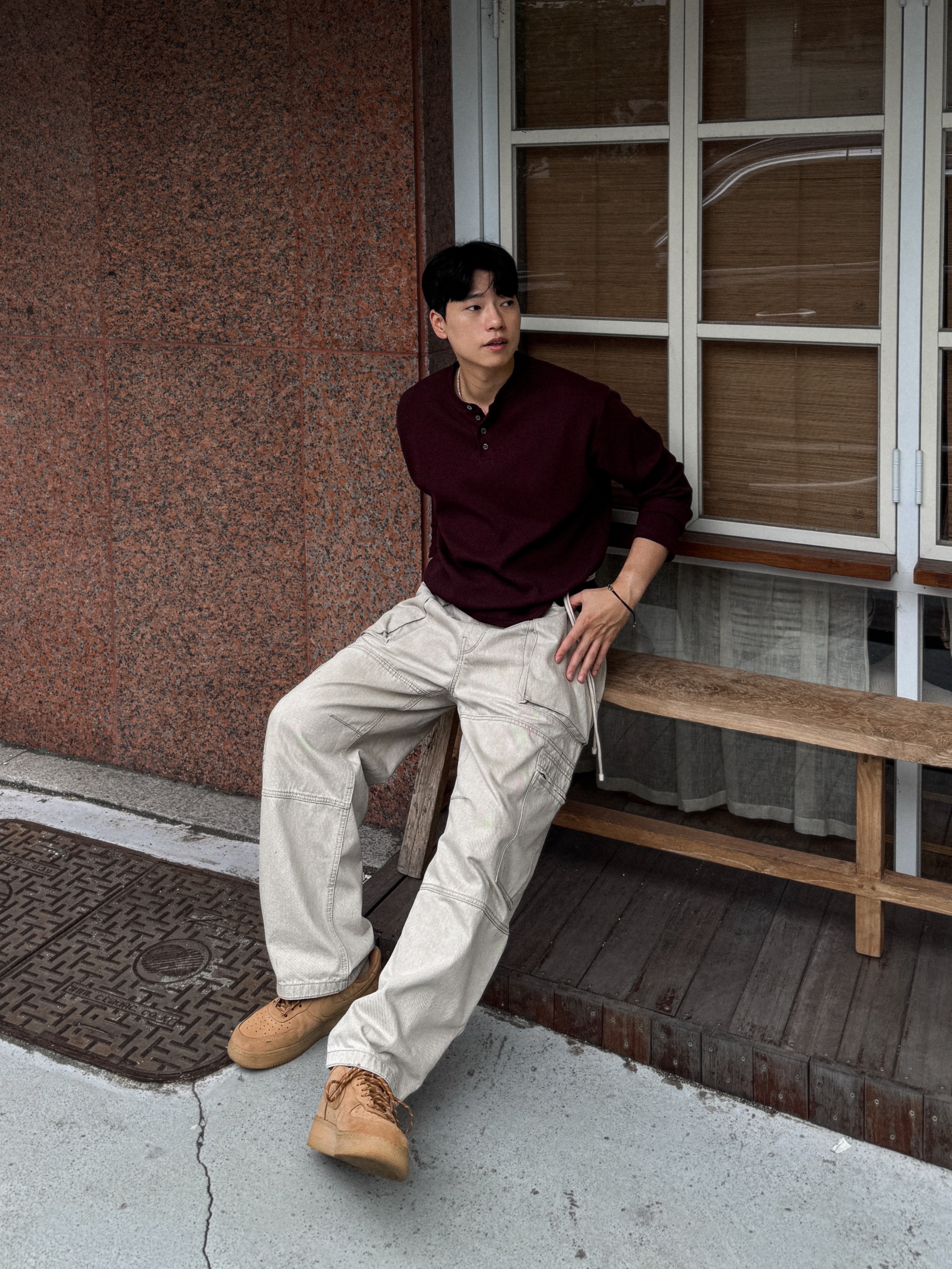 Nike Air Force 1 '07 WB Flax 착용 스타일 - 2