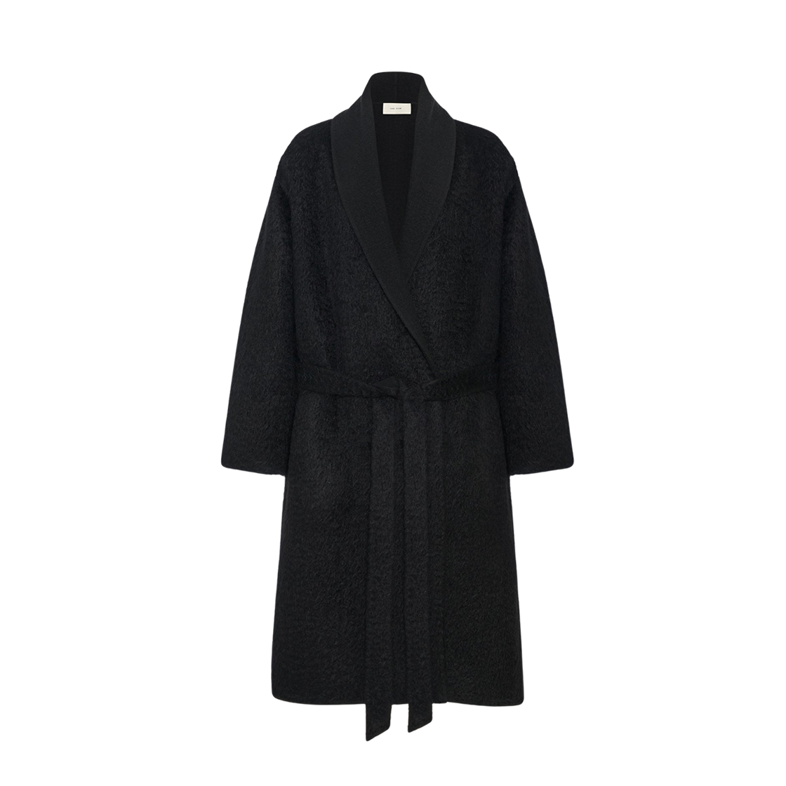 (W) 더 로우 아네타 울 알파카 코트 블랙((W) The Row Aneta Wool Alpaca Coat Black)