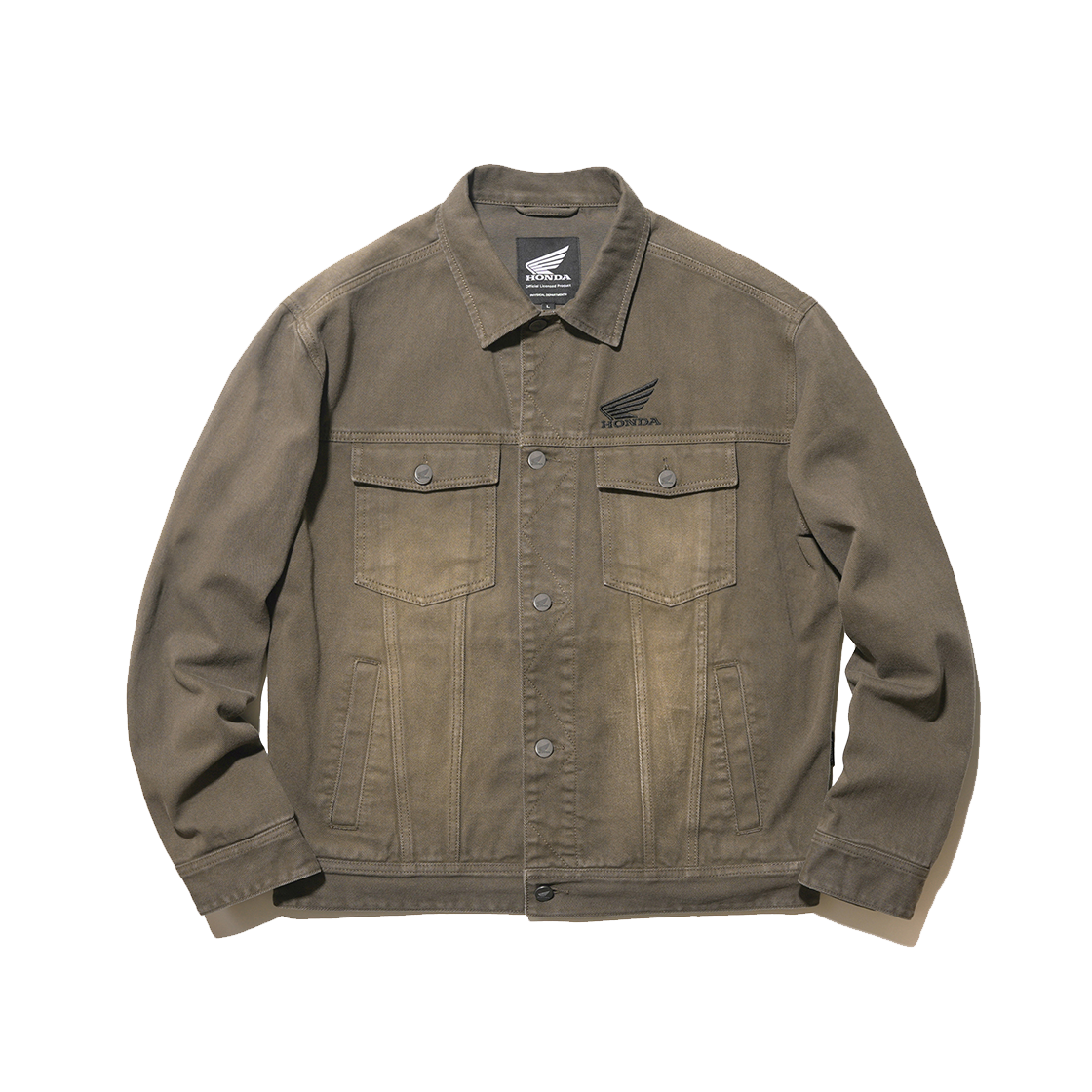 HFF1DJ301ABR Honda Vintage Old Denim Jacket Brown