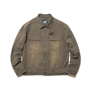 Honda Vintage Old Denim Jacket Brown